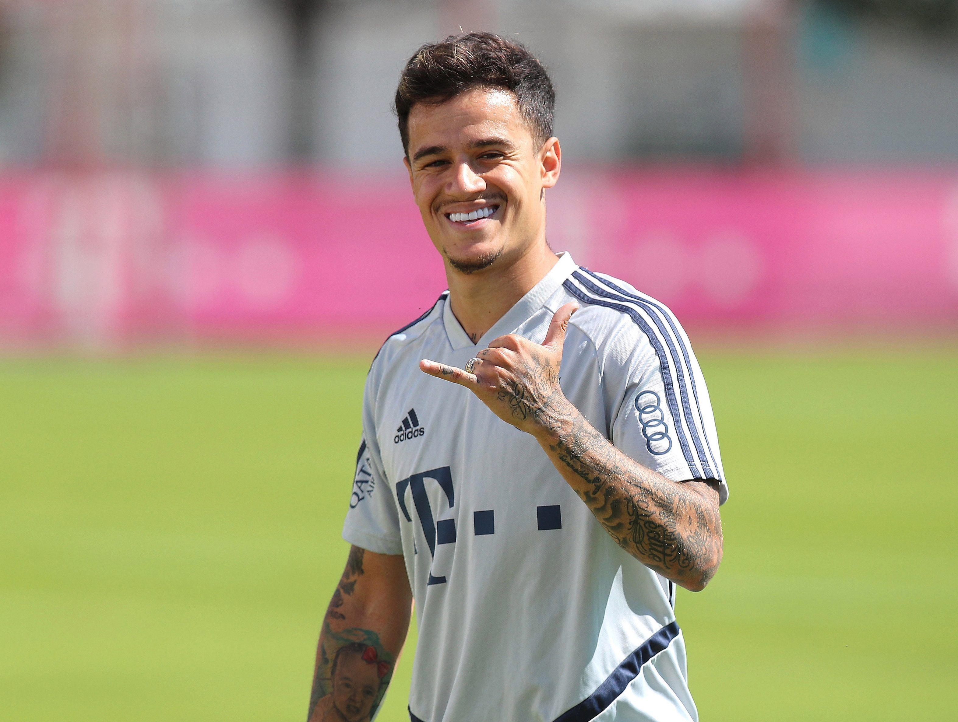 3146x2372 Philippe Coutinho back in training on his own as Bayern consider extending loan until Champions League is completed