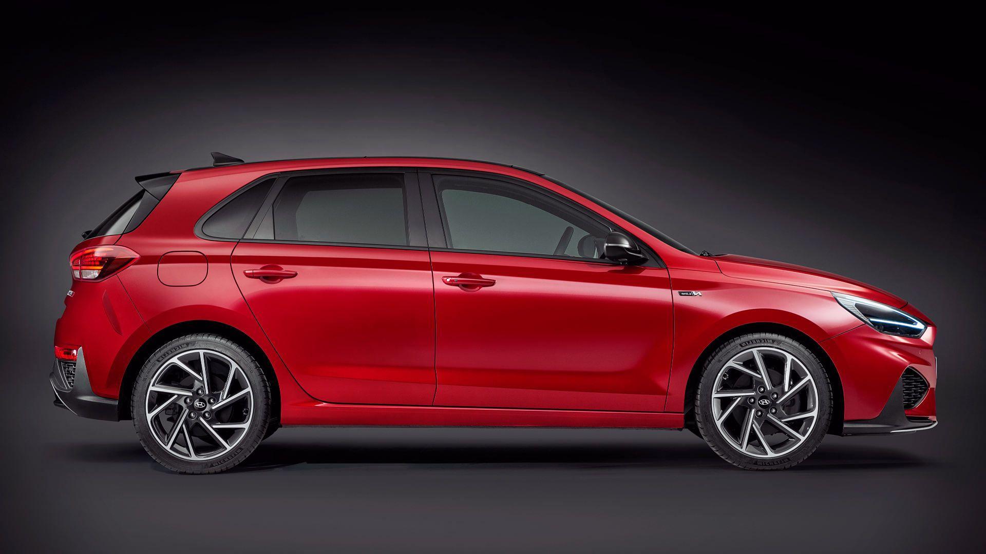 1920x1080 Hyundai i30 N Line Side Wallpaper