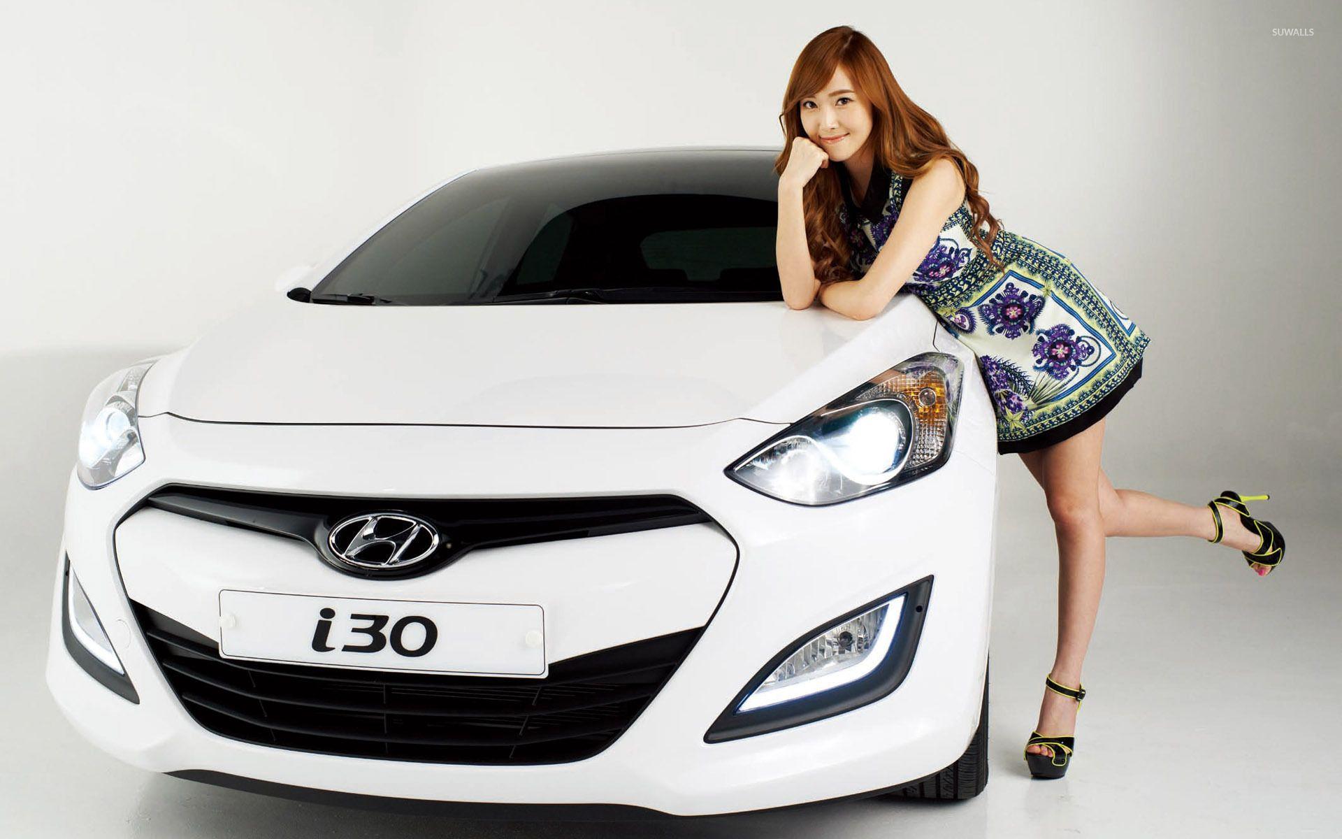 1920x1200 Jessica Jung and a Hyundai i30 wallpaper wallpaper