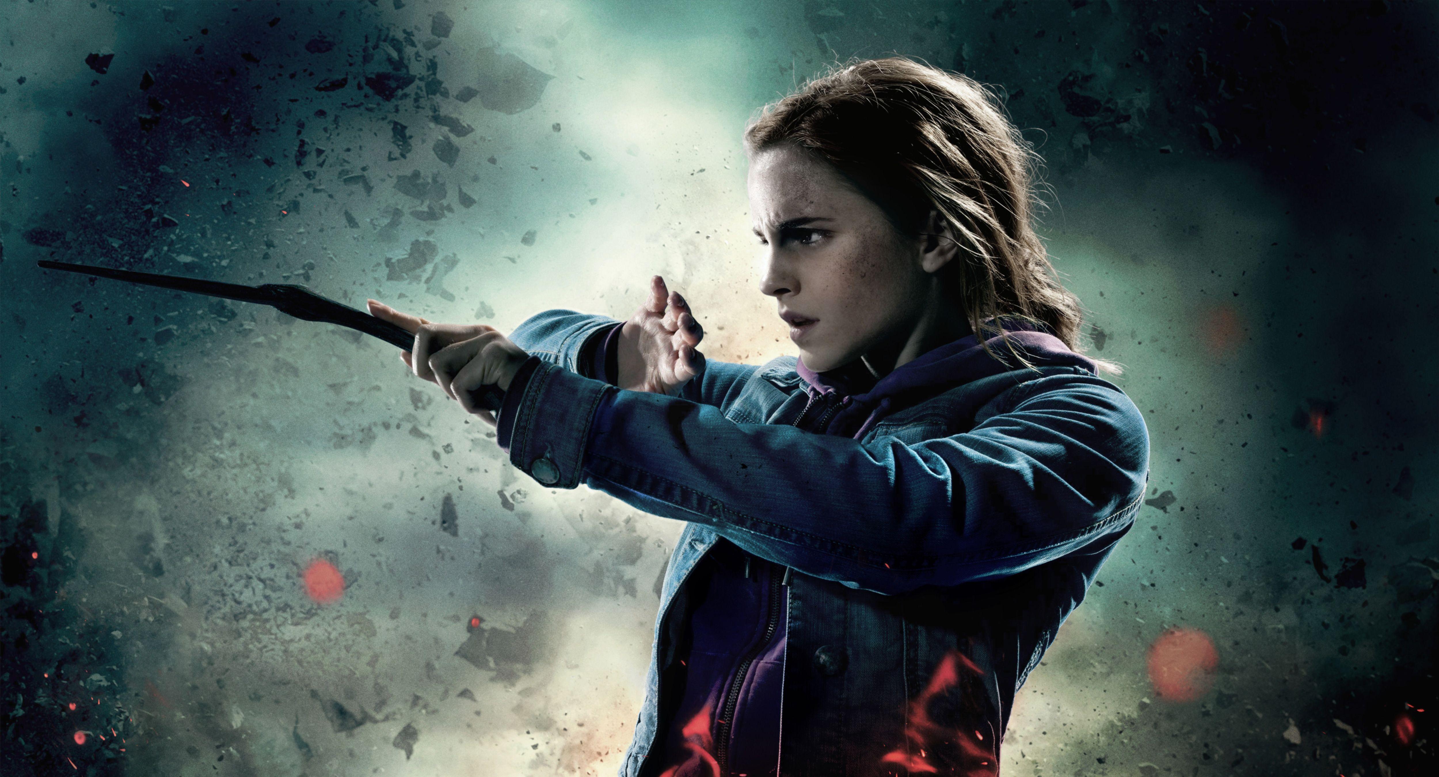 5000x2700 Wallpaper Harry Potter, Deathly Hallows, Part Hermione, Emma Watson, Movies,. Wallpaper for iPhone, Android, Mobile and Desktop