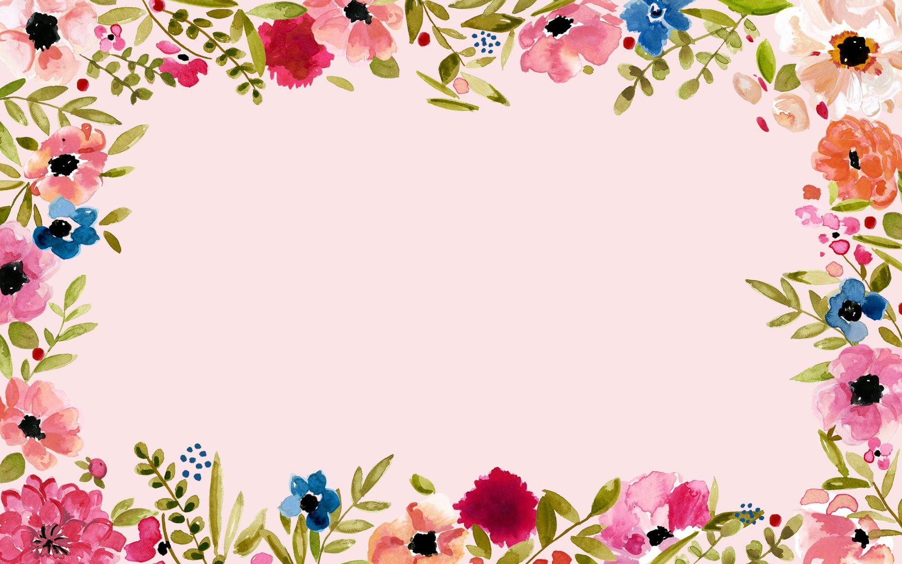 Floral Frame Wallpapers - Top Free Floral Frame Backgrounds -  WallpaperAccess