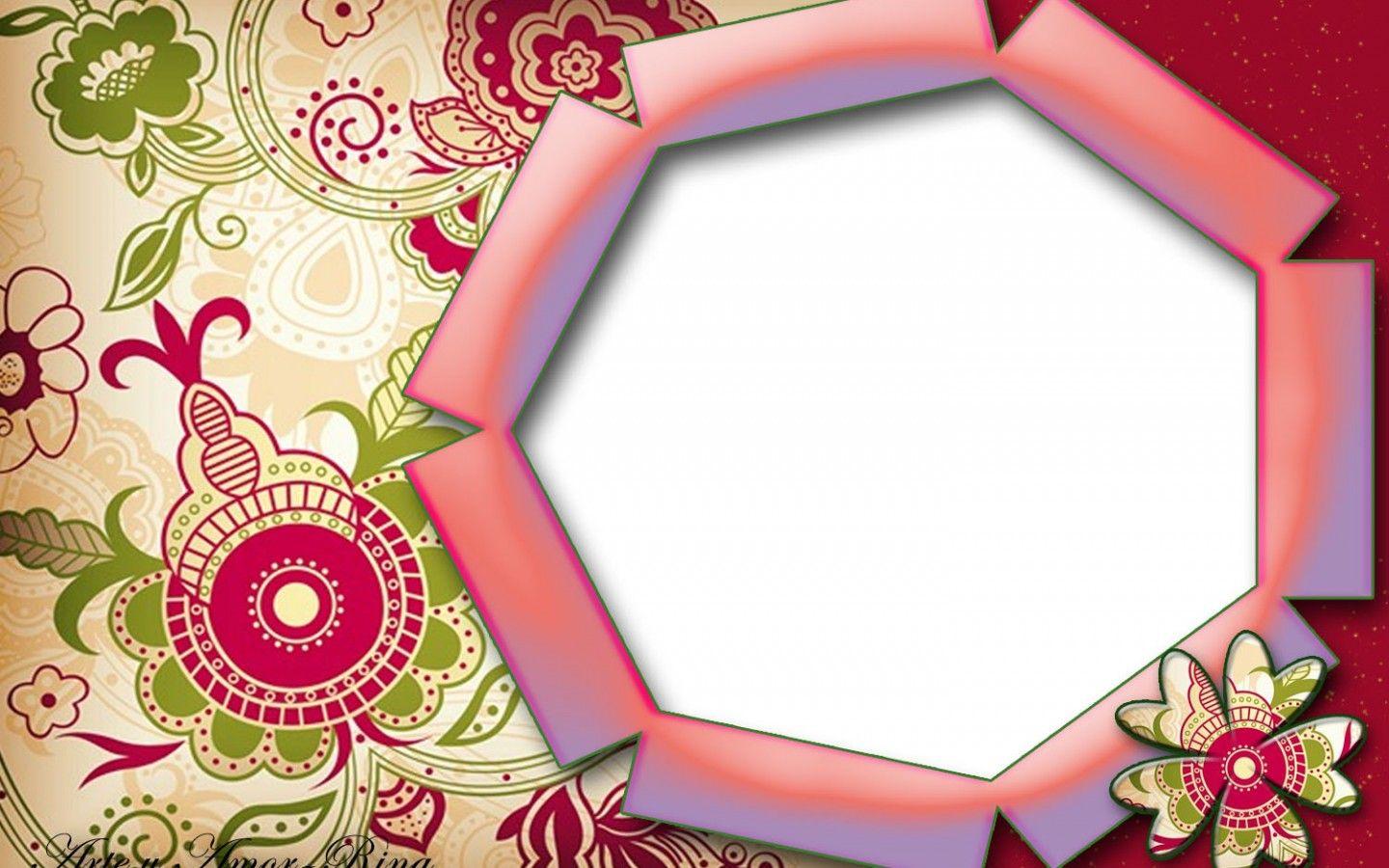 1440x900 Floral Frame Background HD Wallpaper 14309