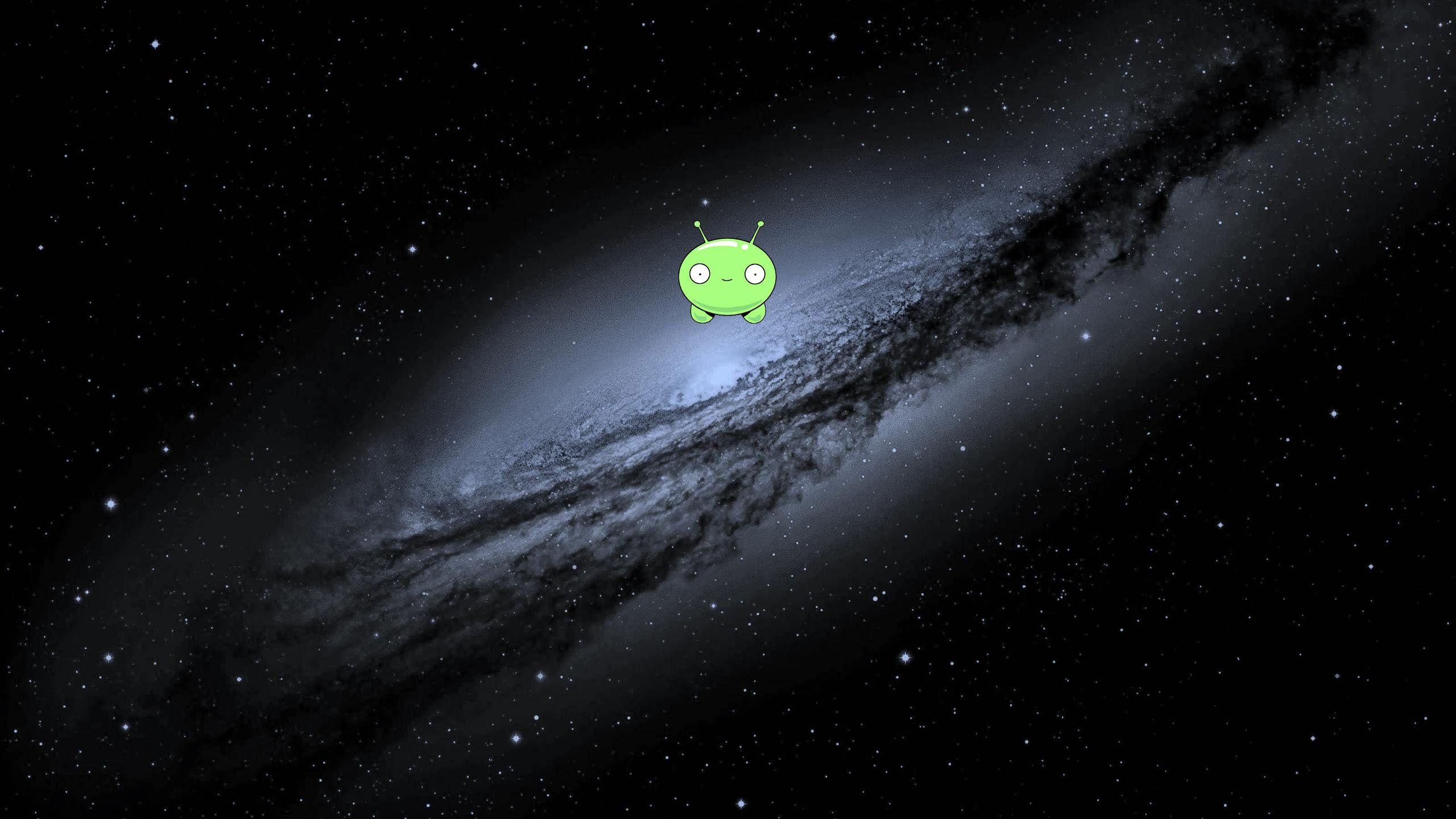 2560x1440 Slapped a Mooncake in a gorgeous 2560x1440 space wallpaper