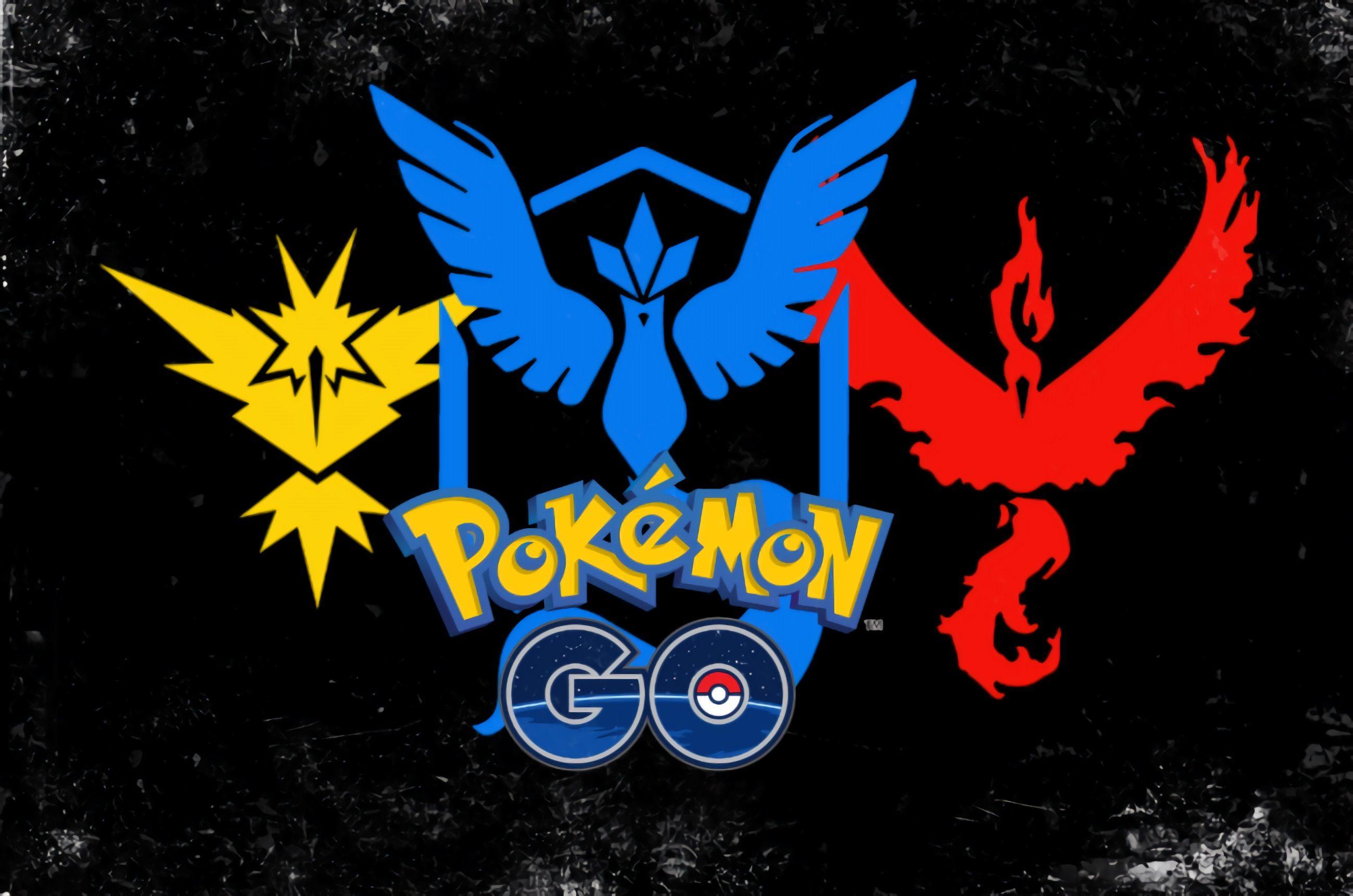 Download imagens Logotipo azul do Pokémon Go, 4k, parede de tijolos azul,  logotipo do Pokémon Go, marcas de jogos, logotipo de néon do Pokémon Go,  Pokémon Go monitor com uma resolução 3840x2400.