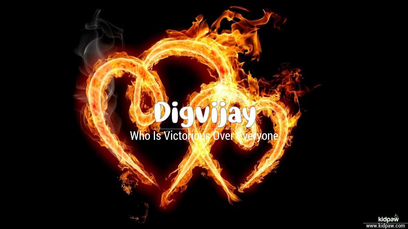 1366x768 Digvijay Wallpaper Flame Hearts HD Wallpaper