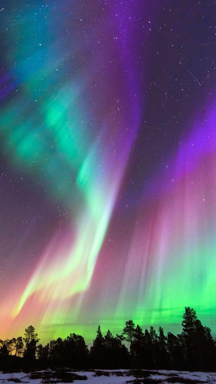 750x1334 IPhone 6 6S Wallpaper. Northern Lights Wallpaper, Northern Lights Art, Northern Lights Photography