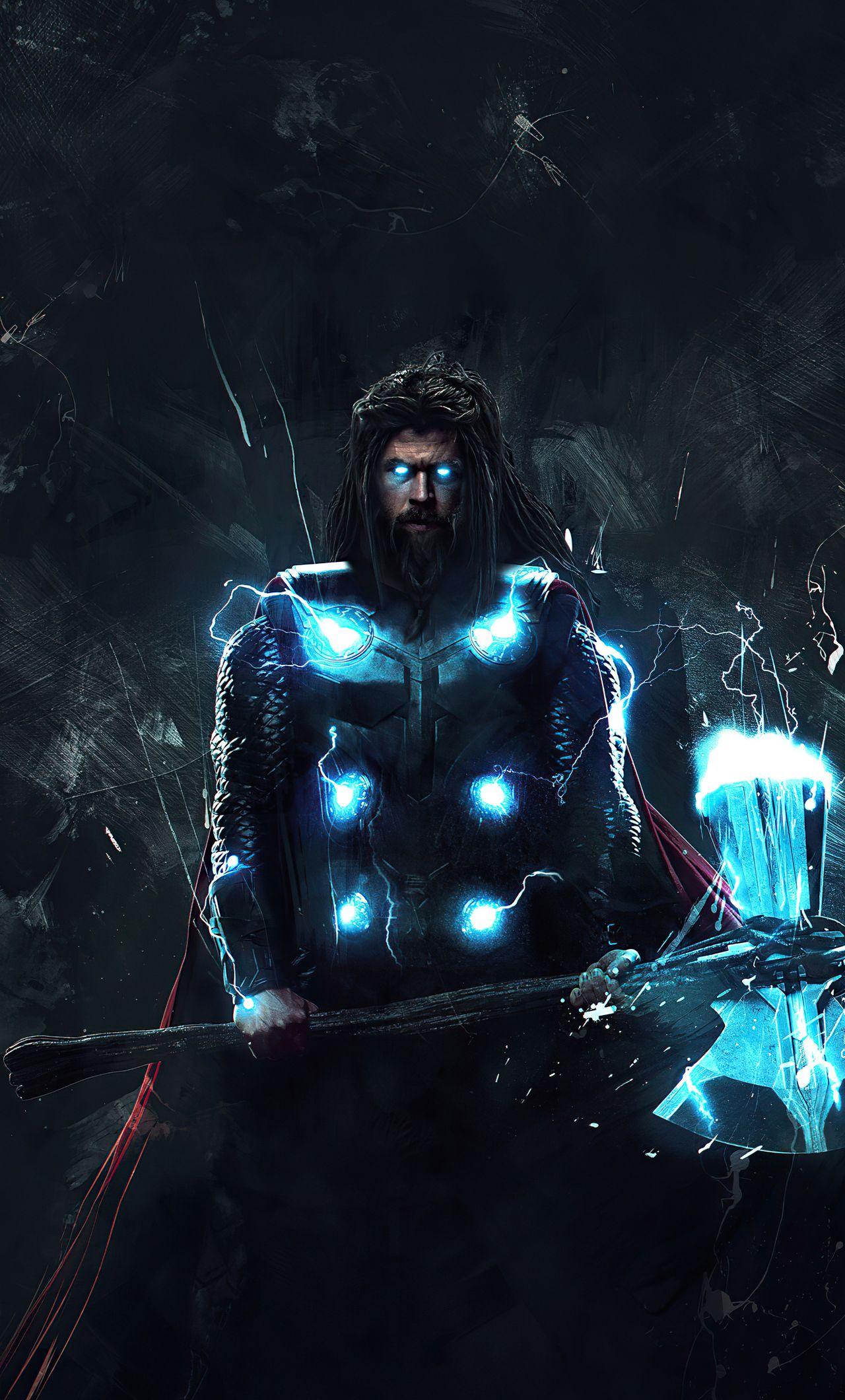 1280x2120 Thor Hammer Beard iPhone HD 4k Wallpaper, Image, Background, Photo and Picture