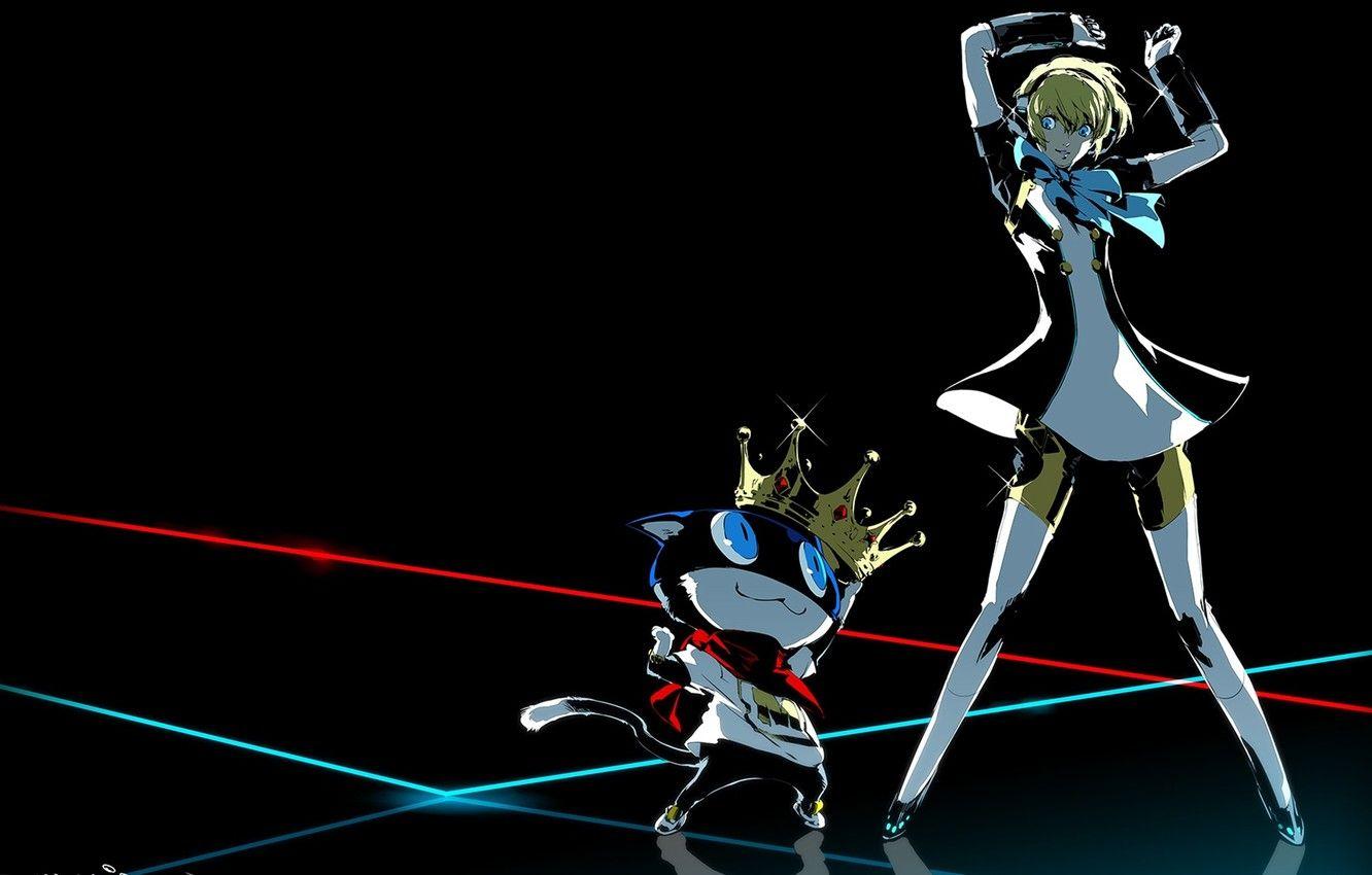 1332x850 Wallpaper cat, girl, dance, Persona 5 Dancing in Starlight image for desktop, section сёнэн