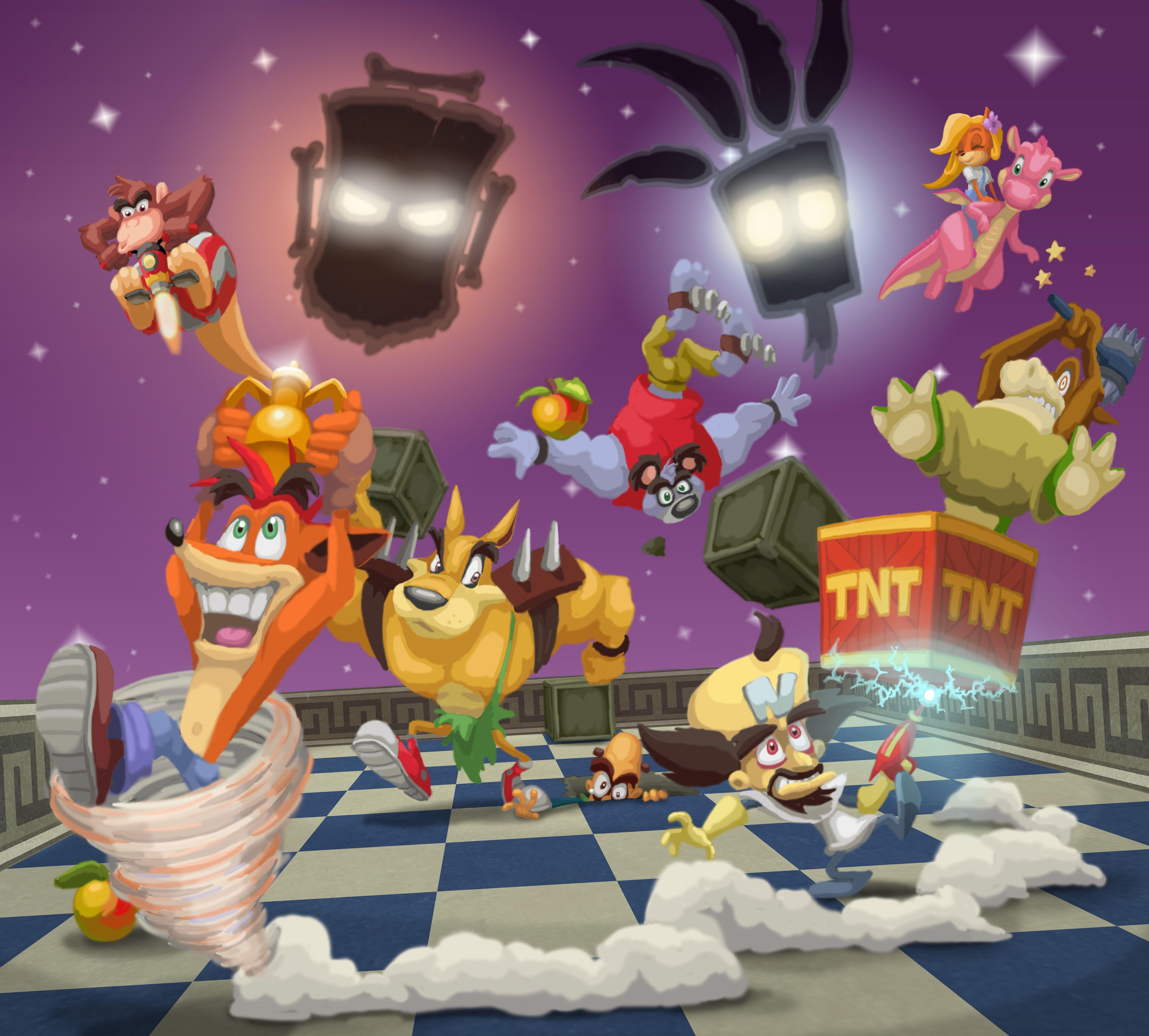 5100x4600 Crash Bash Wallpaper. Crash Bandicoot Wallpaper, Crash Twinsanity Wallpaper and Crash of the Titans Wallpaper