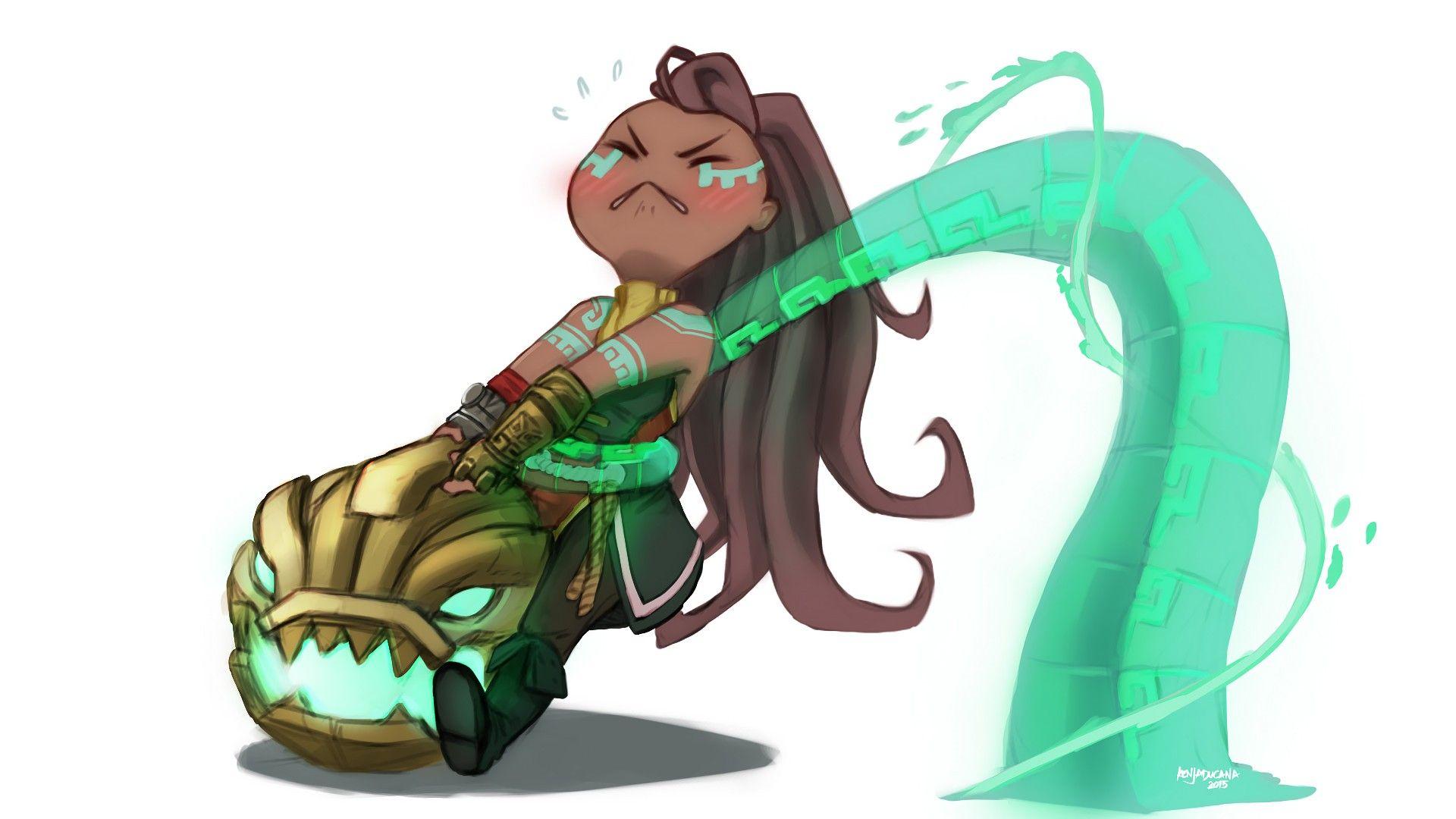 Illaoi Bilgewater LoL LoR iPhone Phone HD Wallpaper #2141h