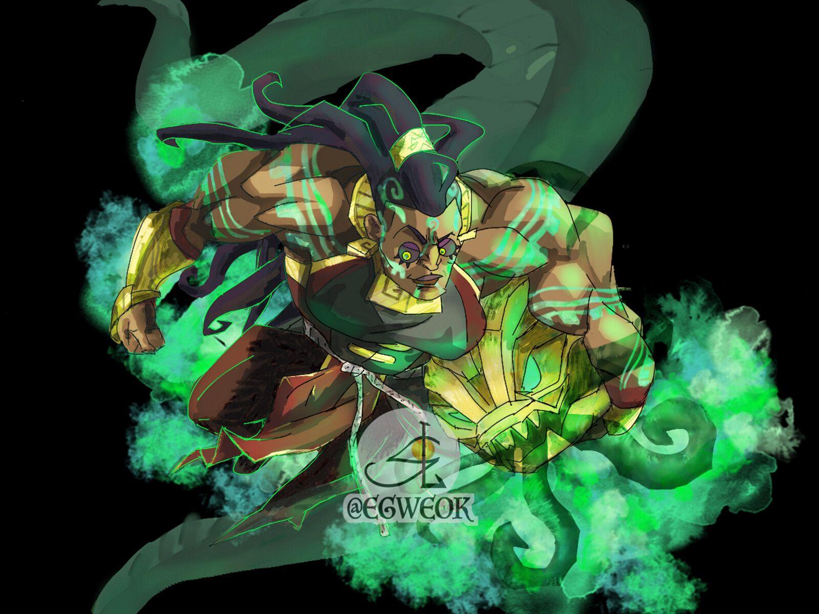 1600x1200 Illaoi, Nagakabouros Warpriestess, Sangwook Lee —pictureyay