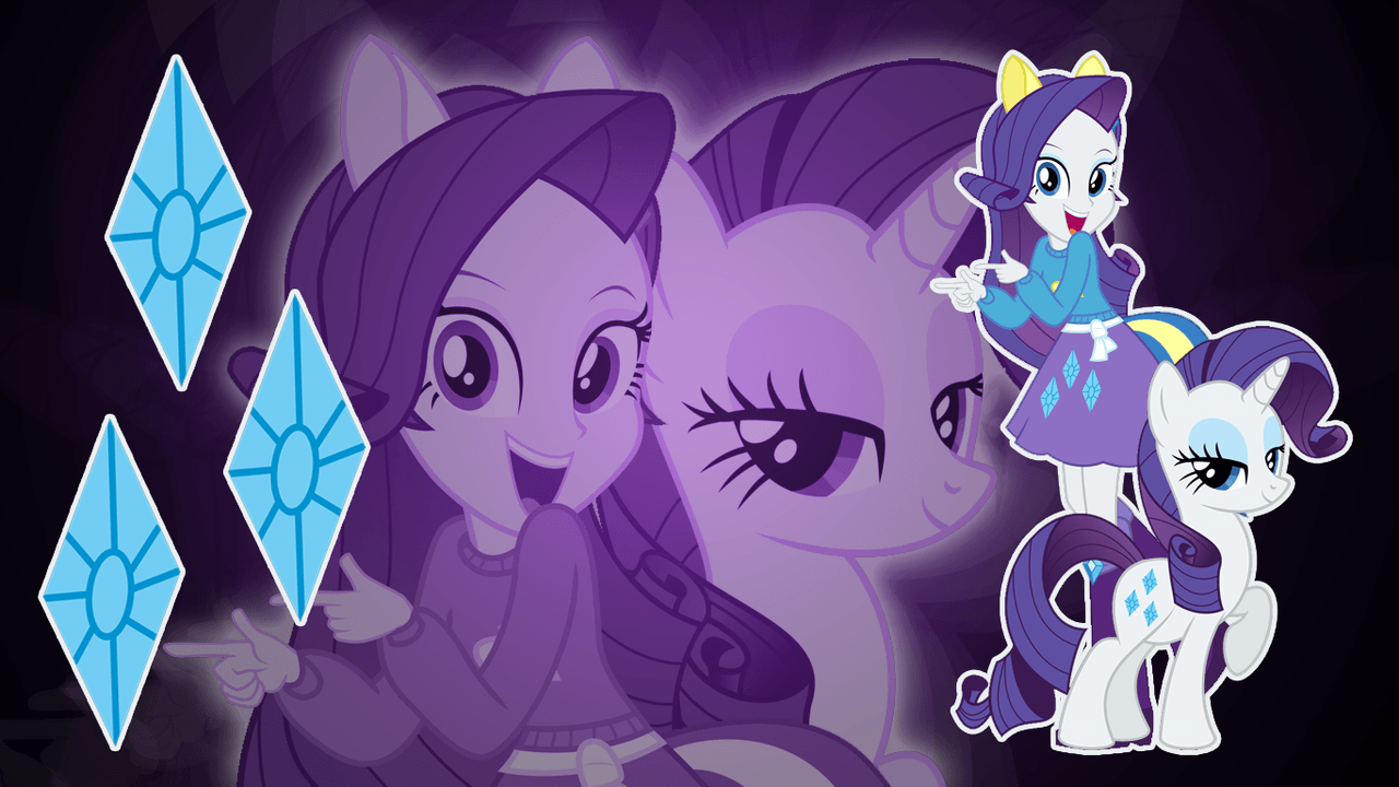 1280x720 artist:blackgryph0n, artist:caliazian, artist:jerimin artist:mysteriouskaos, cutie mark, edit, equestria girls, human ponidox, pony, rarity, safe, self ponidox, solo, unicorn, vector, wallpaper, wallpaper edit, zoom layer