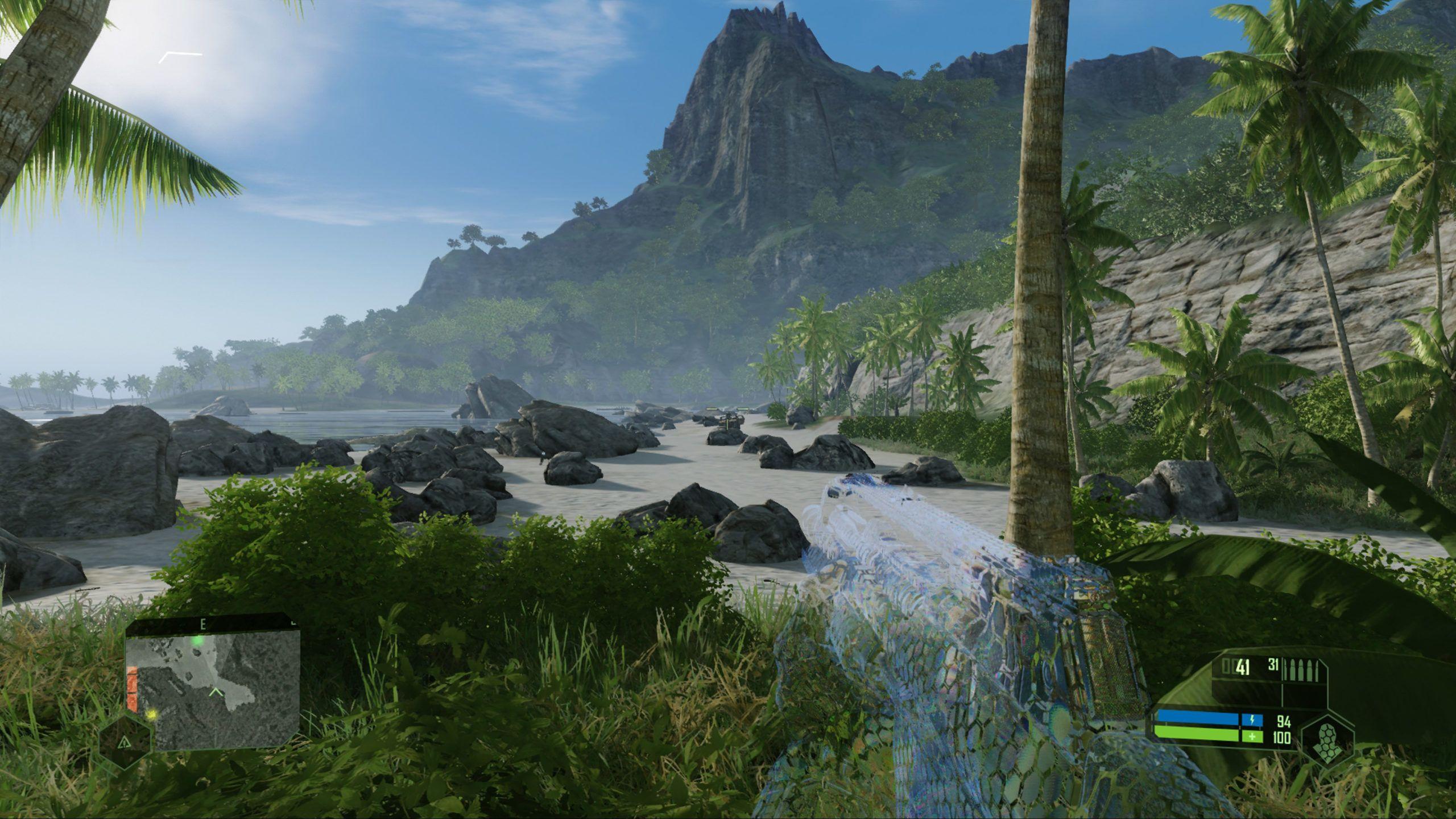 2560x1440 Crysis screens compare the remaster to the original game