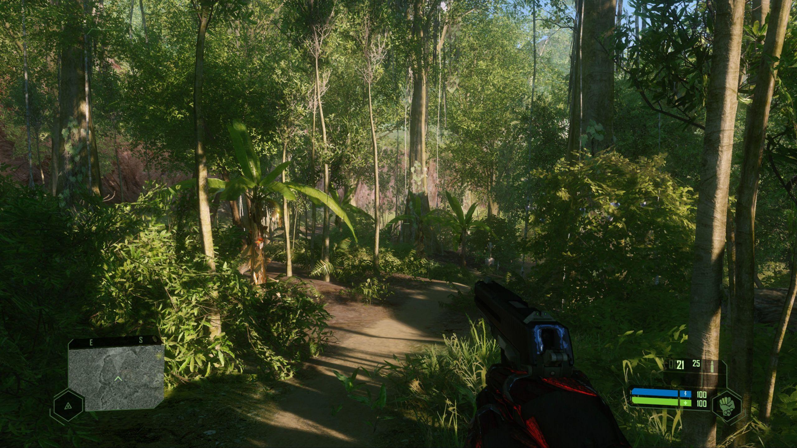 2560x1440 Crysis screens compare the remaster to the original game