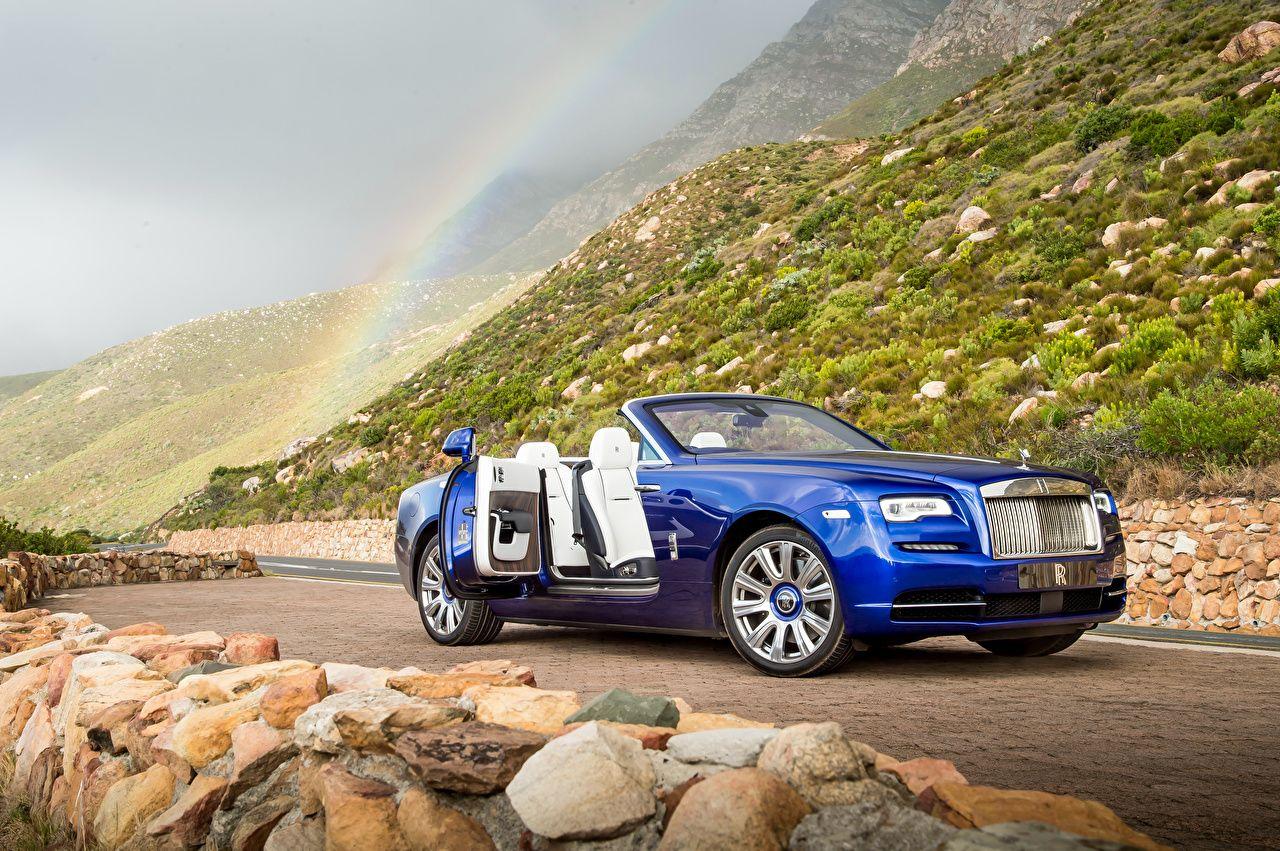 1280x851 Picture Rolls Royce Dawn Cabriolet Blue Cars
