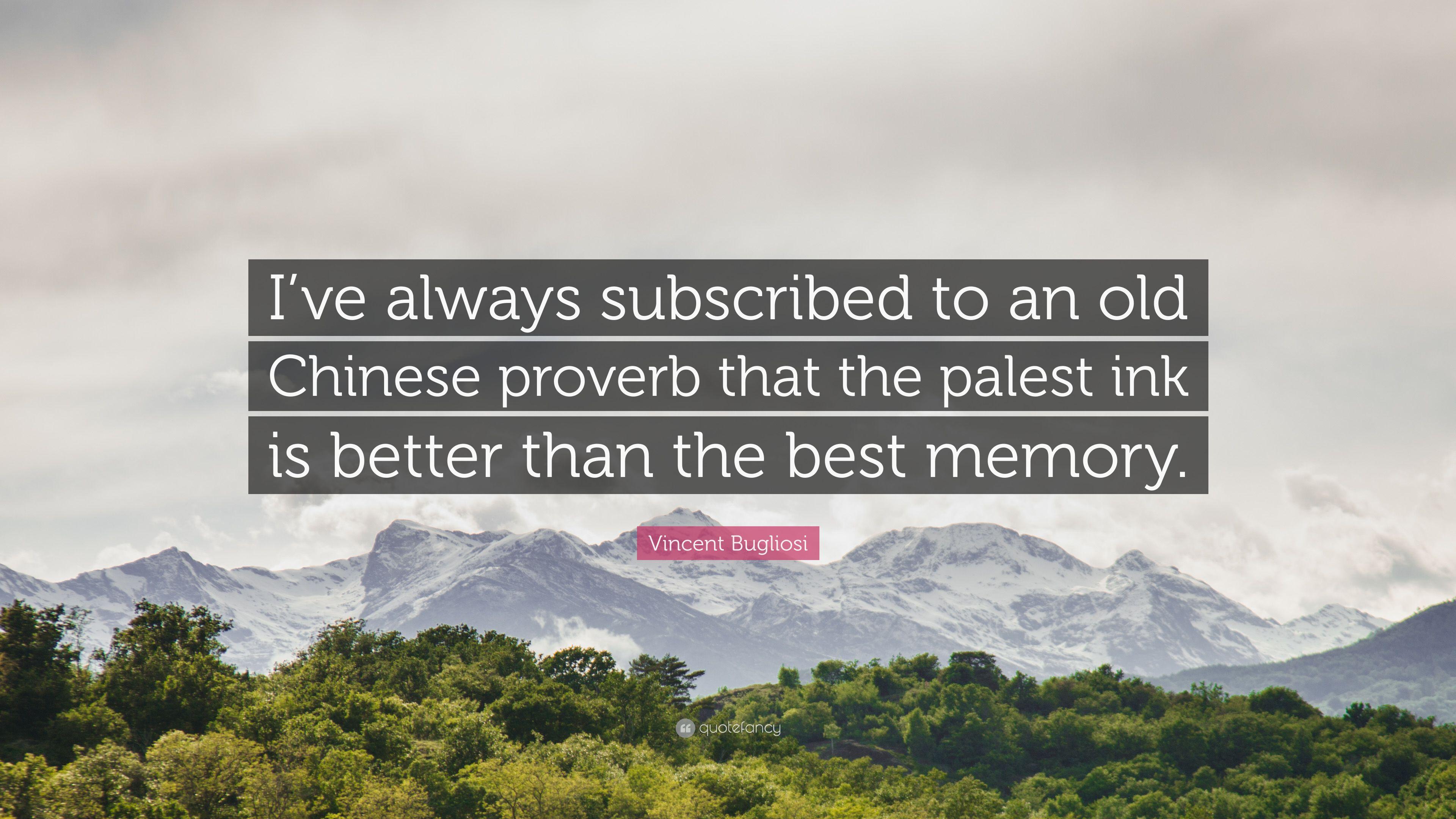 3840x2160 Vincent Bugliosi Quote: “I've always subscribed to an old Chinese