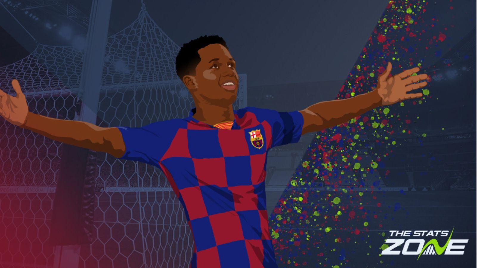 1600x900 Ansu Fati becomes the youngest ever goalscorer in the Champions League Stats Zone