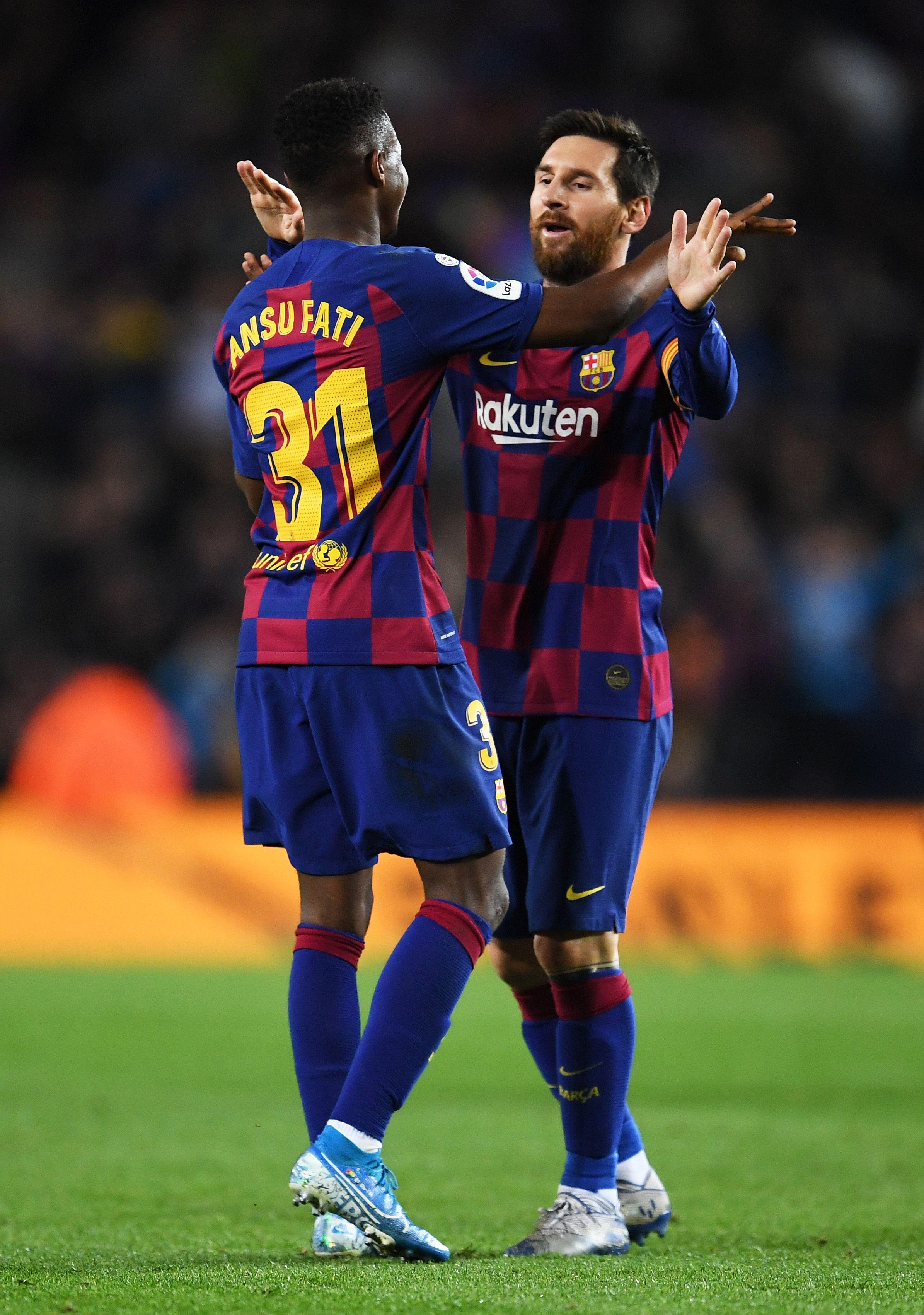 2390x3400 Lionel Messi And Ansu Fati