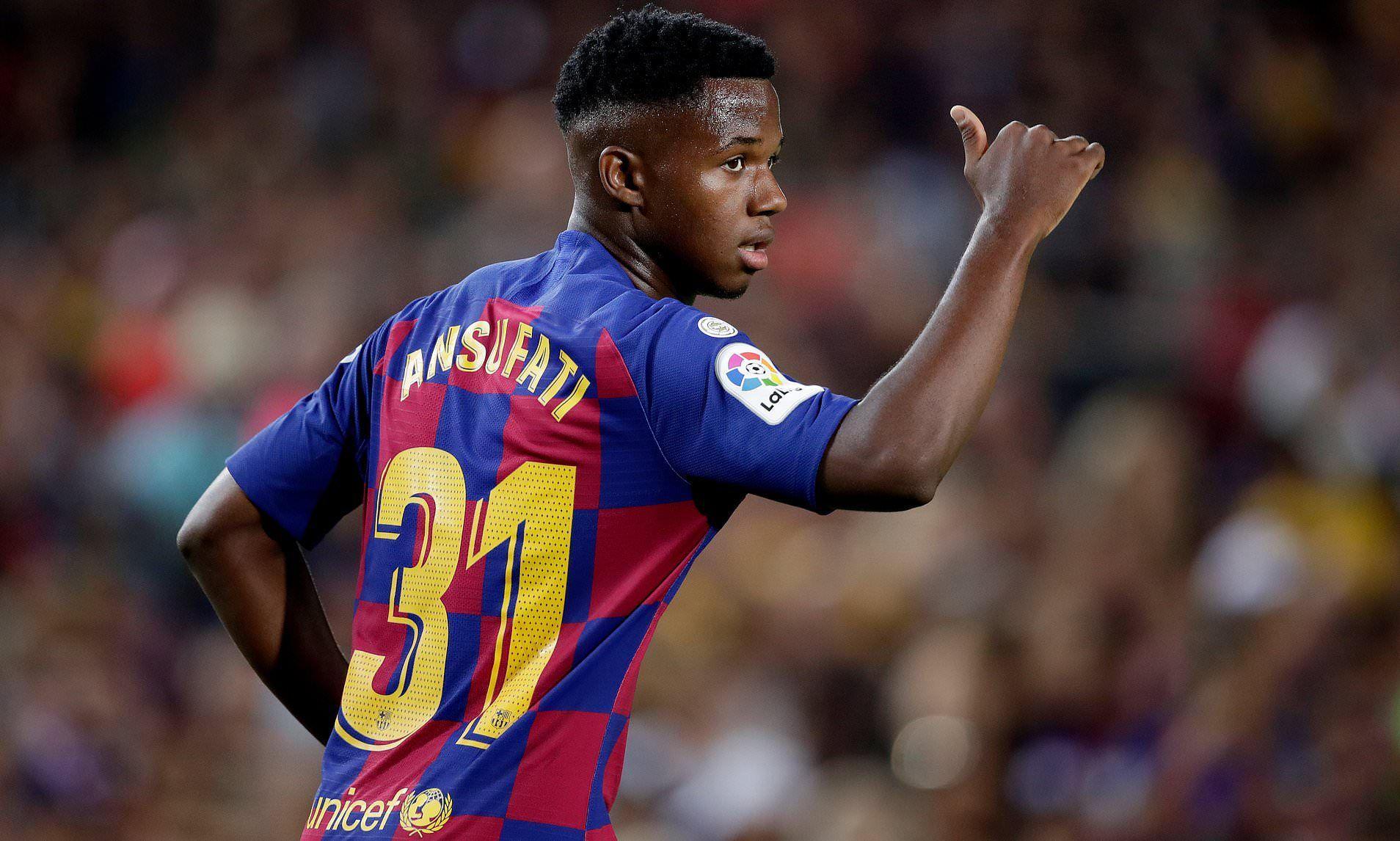 1908x1146 Barcelona starlet Ansu Fati has the personality to match his natural gifts. Daily Mail Online