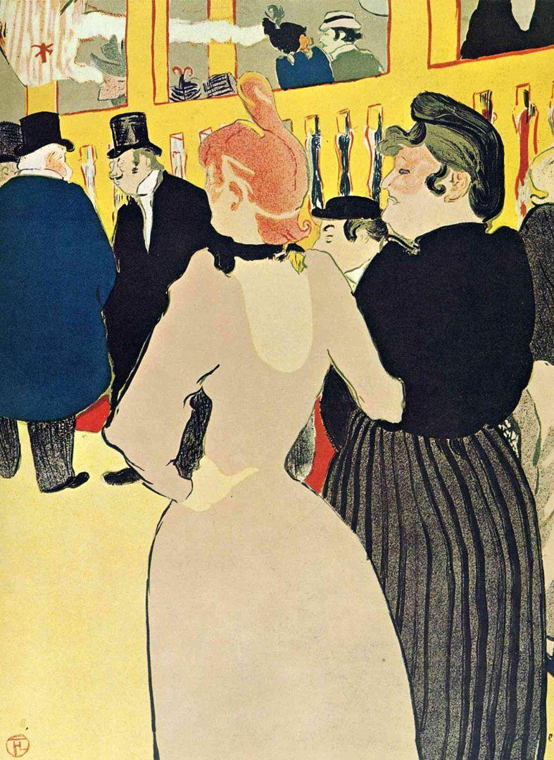 787x1080 La Goulue With Her Sister At The Moulin Rouge Lautrec Wallpaper Image