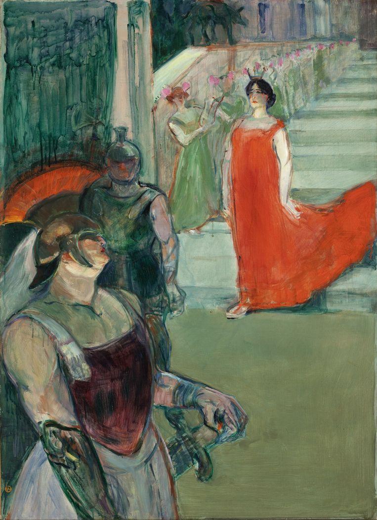 763x1050 The Opera 'Messalina' At Bordeaux (Messaline Descend L'escalier Bordé De Figurants) Henri De Toulouse Lautrec On USEUM