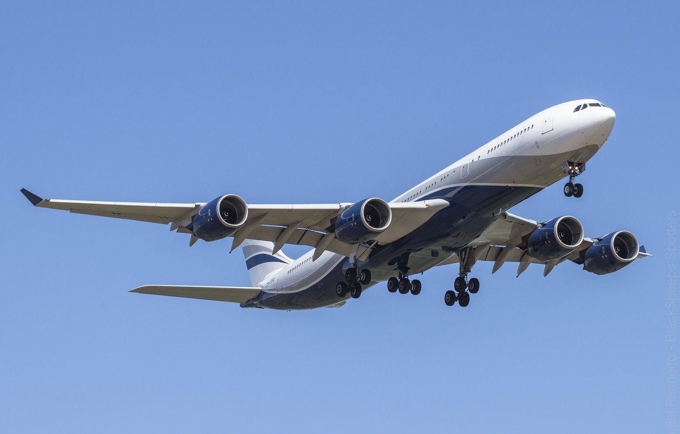 1332x850 Wallpaper Background, The Plane, Flies, Airbus A340 541 Image For Desktop, Section авиация