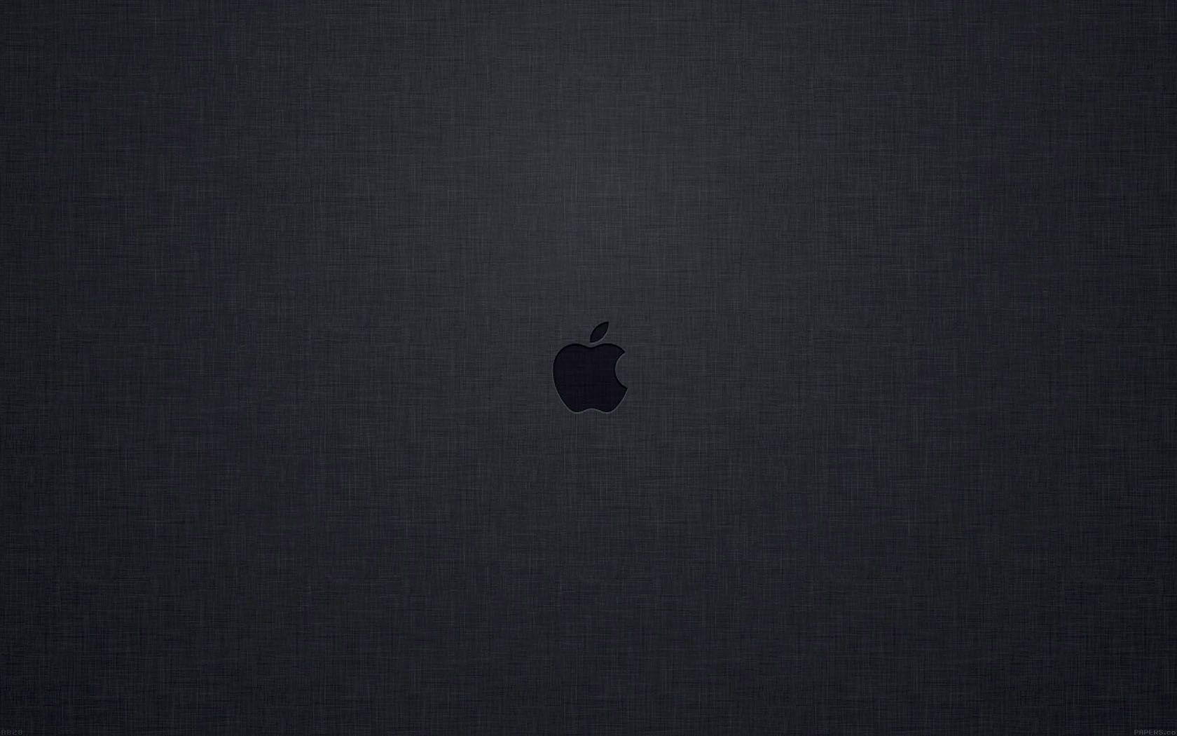 1680x1050 Black Apple Logo Wallpaper