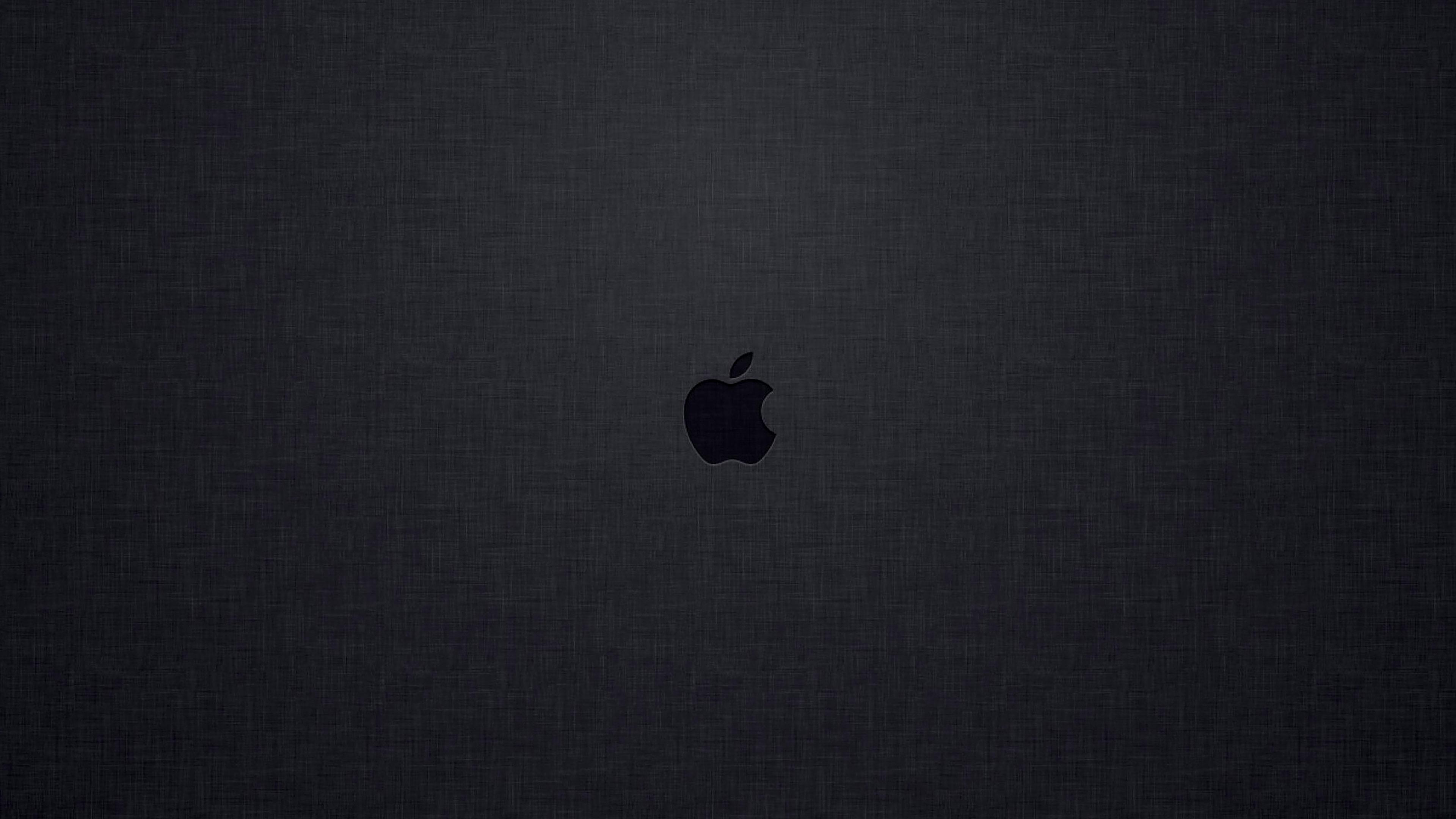 3840x2160 Apple Logo Dark Wallpaper