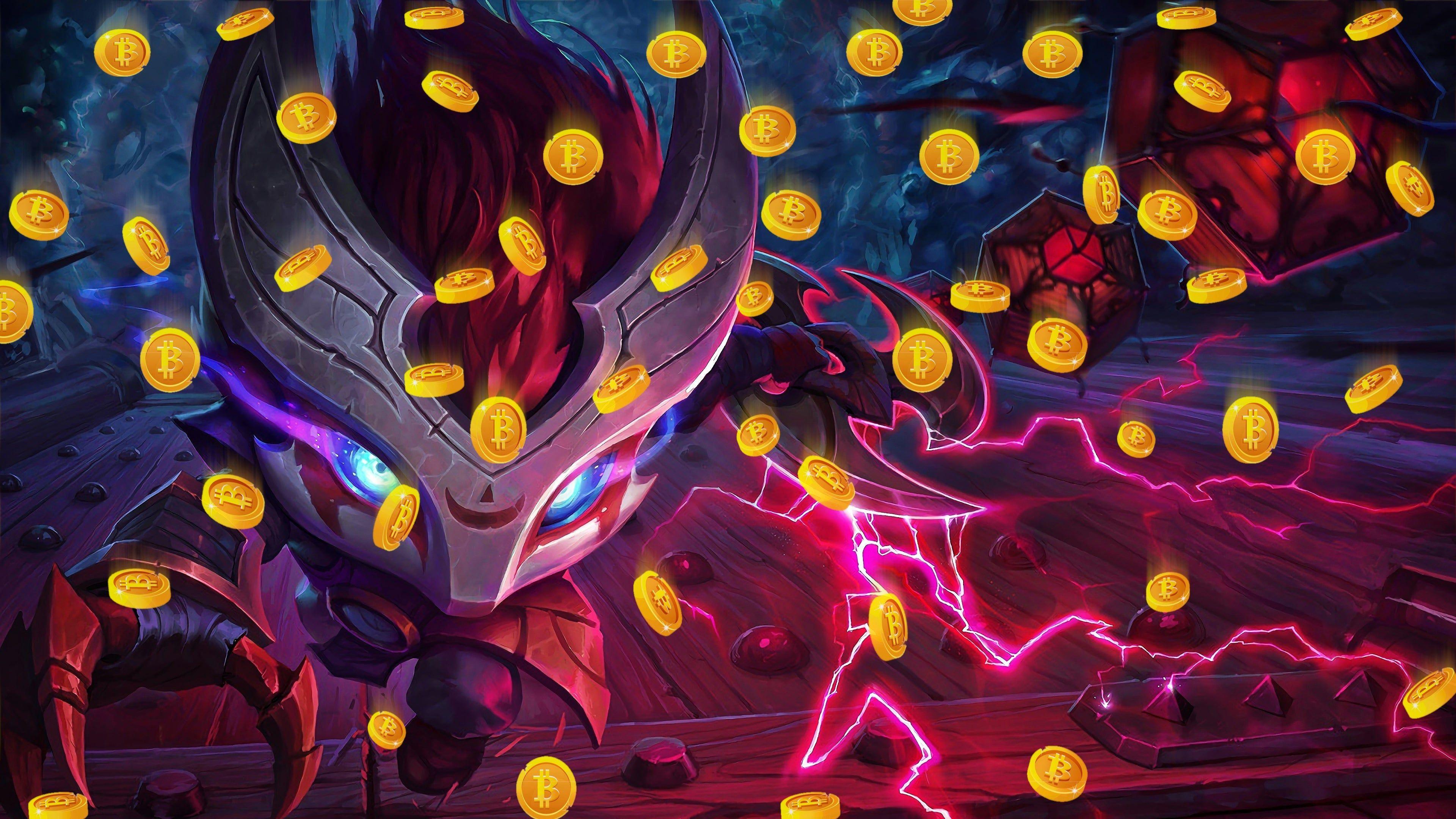 3840x2160 Bitcoins From Above Blood Moon Kennen Lol Splash Art League Of Legends A1144 Wallpaper