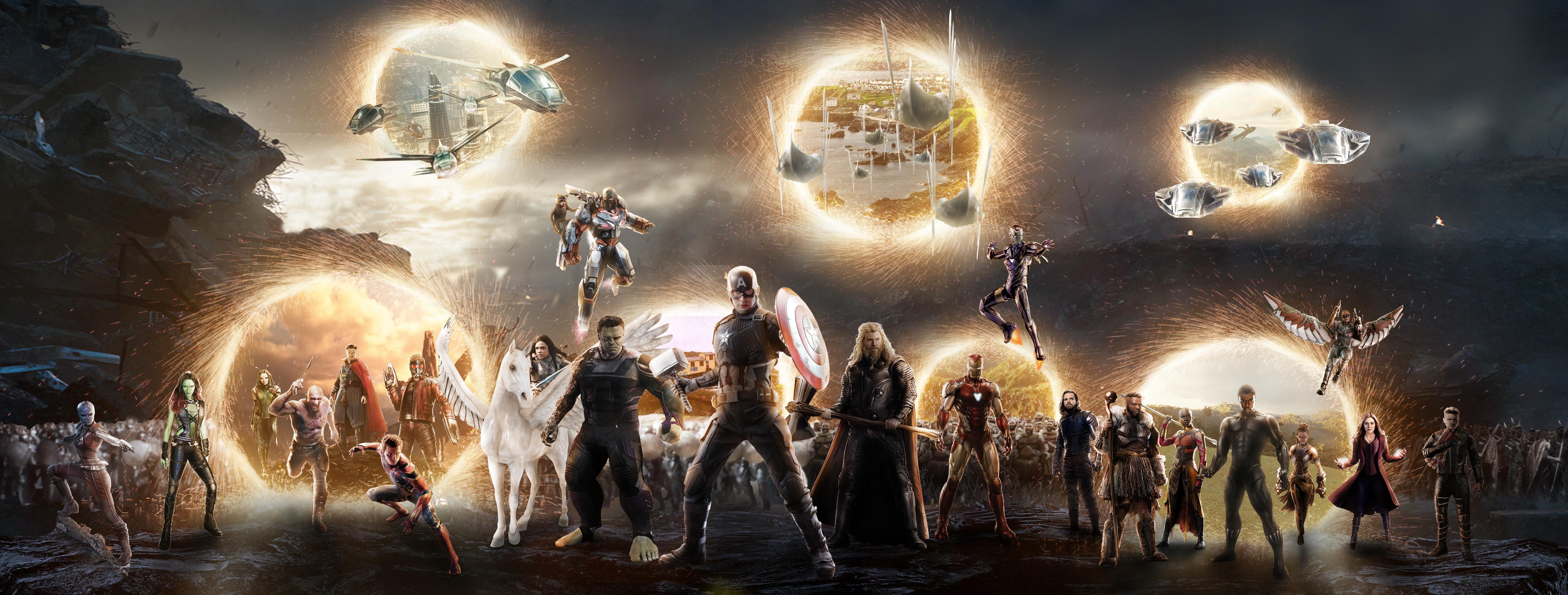 6481x2459 Avengers Endgame Final Battle .