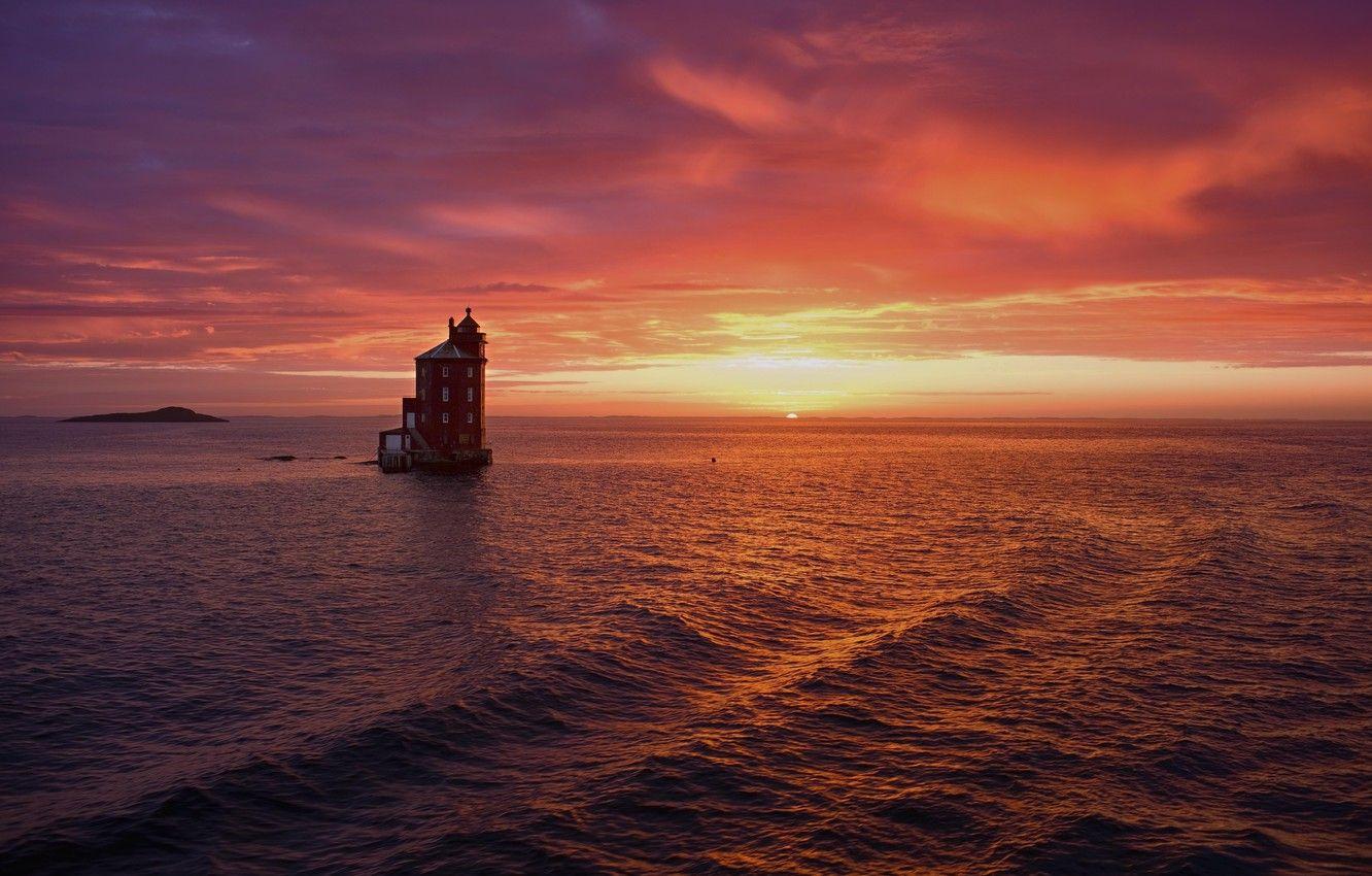 1332x850 Wallpaper sea, house, island, the evening, Norway, Norwegian amazing places image for desktop, section пейзажи