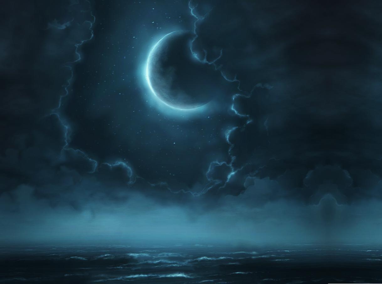 1218x907 A mystical fantasy. Night sky wallpaper, Moonlit sky, Night skies