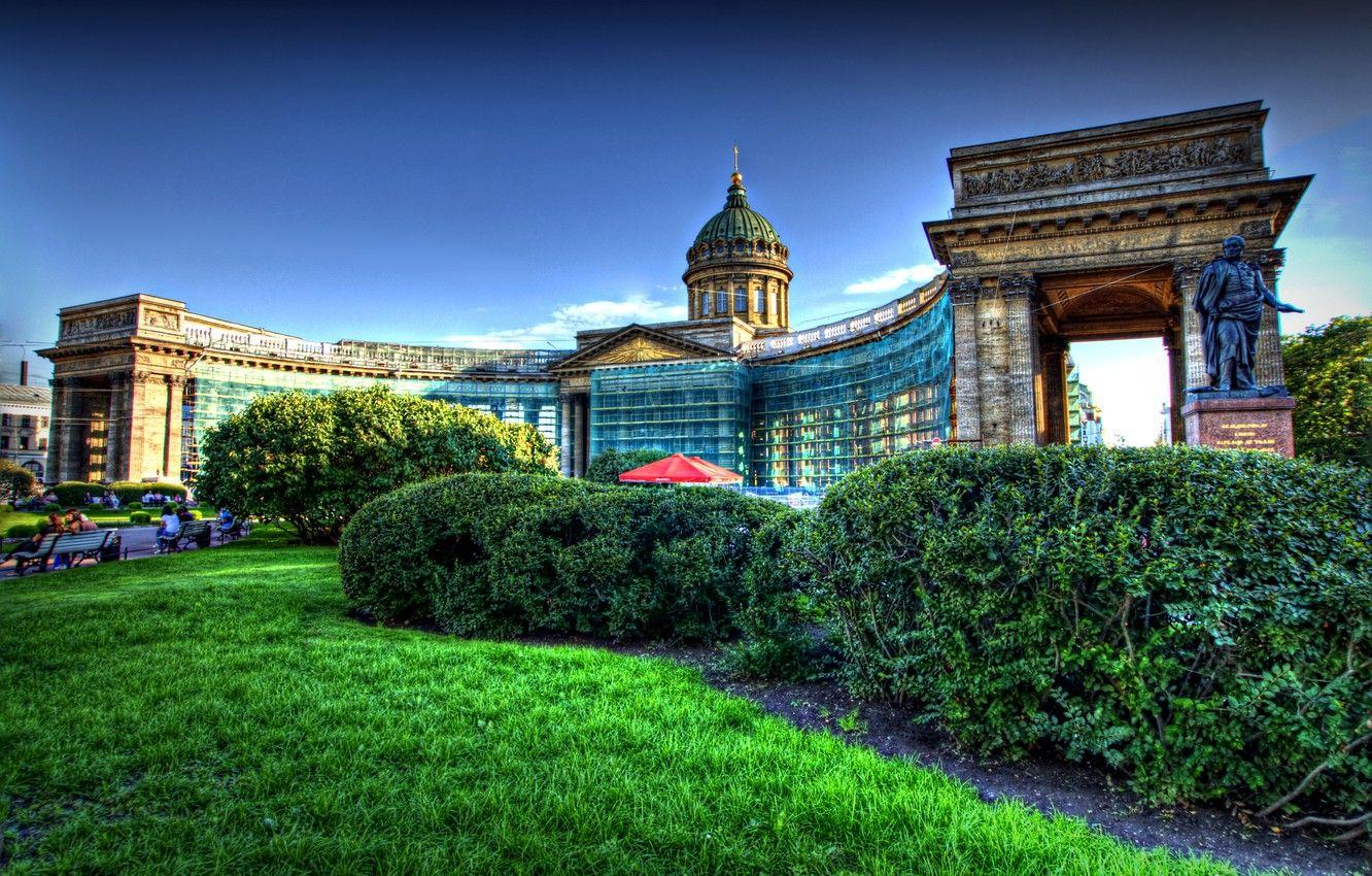1332x850 Wallpaper Saint Petersburg, Cathedral, architecture, Kazan image for desktop, section город