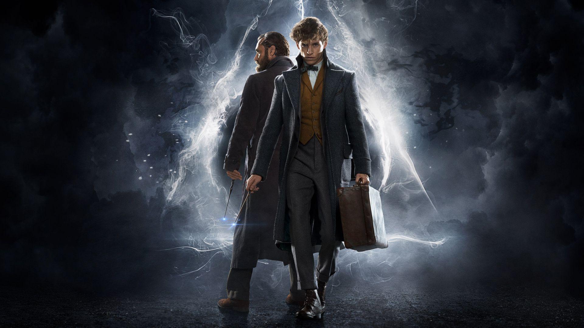 1920x1080 Eddie Redmayne Jude Law in Fantastic Beasts 2 Wallpaper