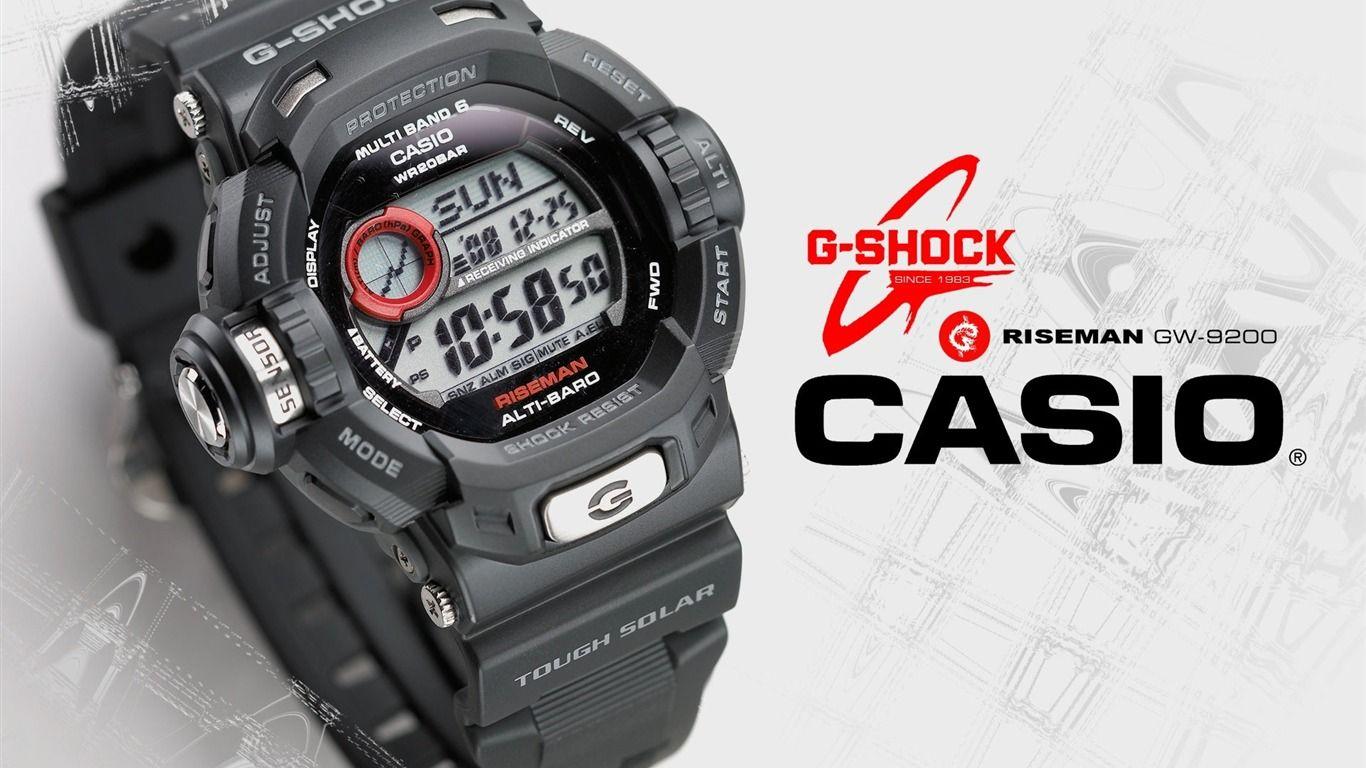 1366x768 Casio The World Famous Brands Watches Wallpaper Preview G Shock Riseman, Download Wallpaper
