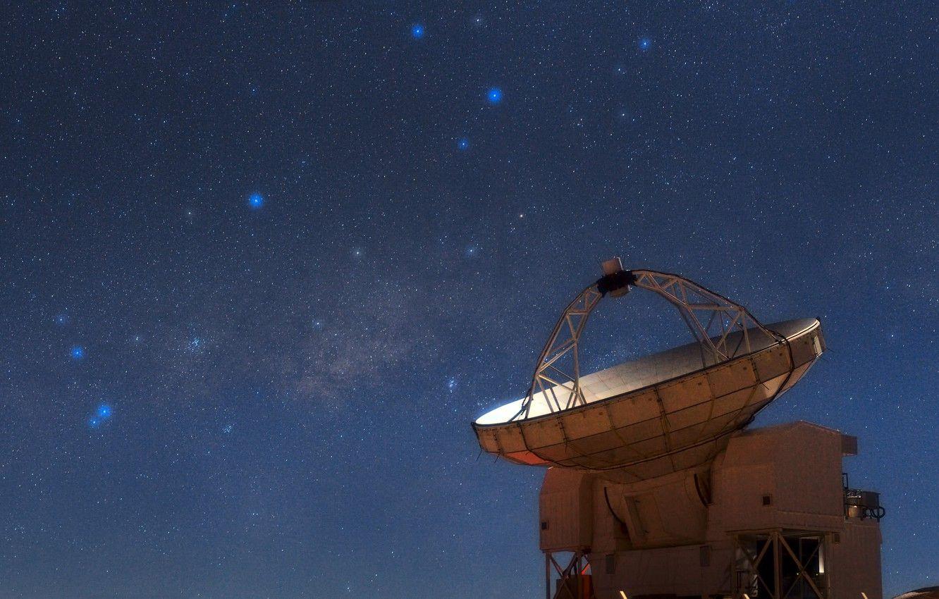 1332x850 Wallpaper stars, The milky way, Sagittarius, Scorpio, constellation, radio telescope image for desktop, section космос