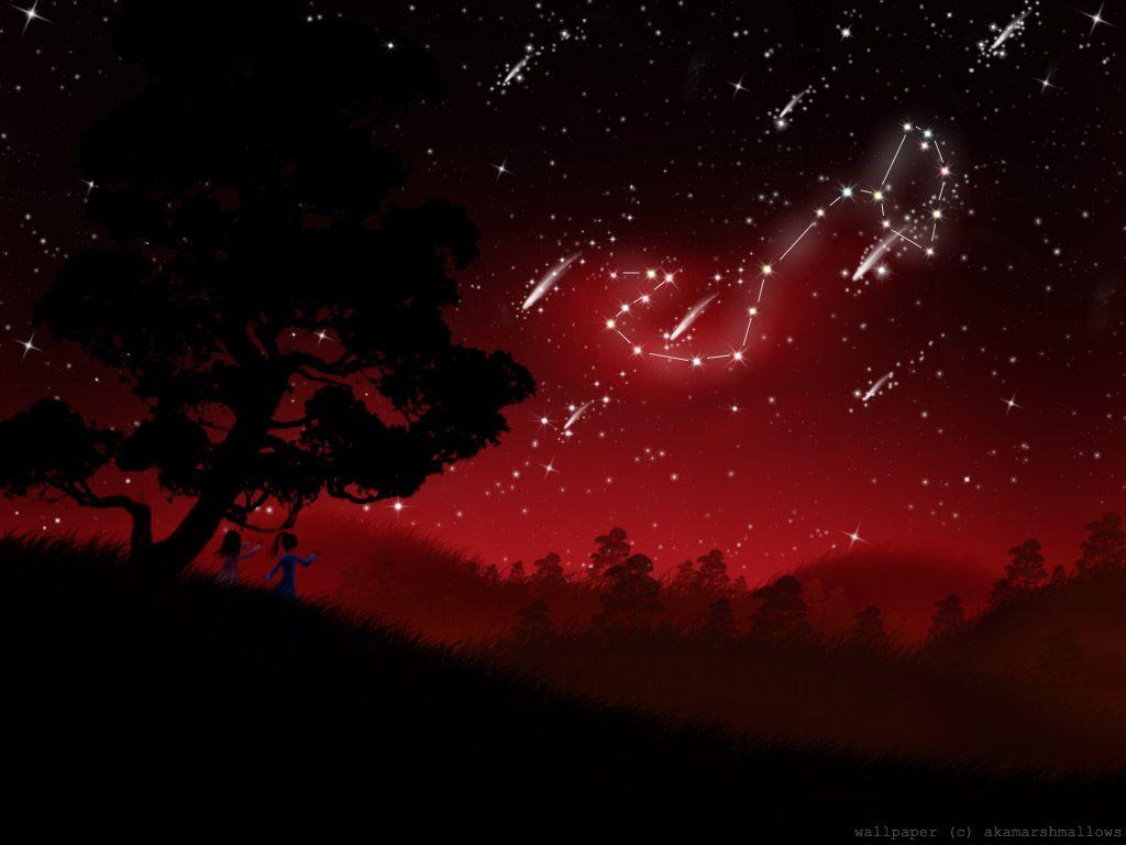1024x768 Original Wallpaper: Scorpion in the Crimson Sky