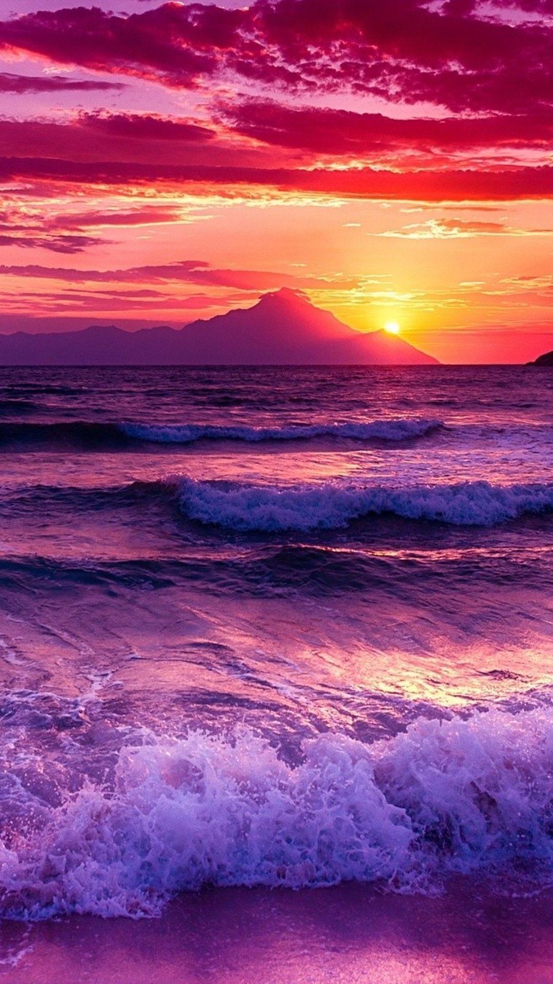 1080x1920 Sky, Horizon, Body of water, Sea, Afterglow, Wave#afterglow #body #horizon #sea #sky #water #wave. Sunset wallpaper, Beautiful nature wallpaper, Ocean wallpaper