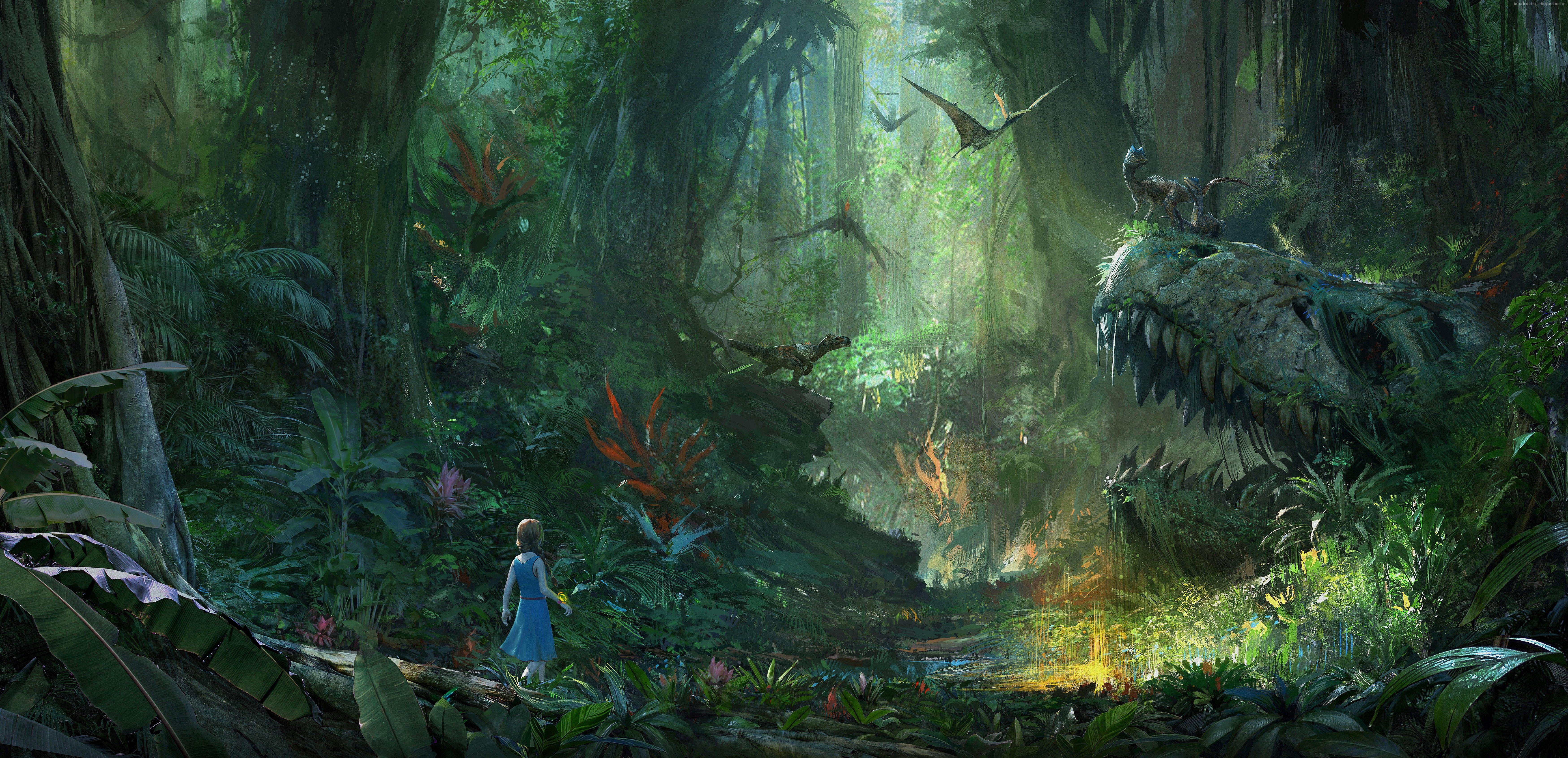 7000x3383 Wallpaper Ark Park, Tokyo Game Show screenshot, 8k, Games