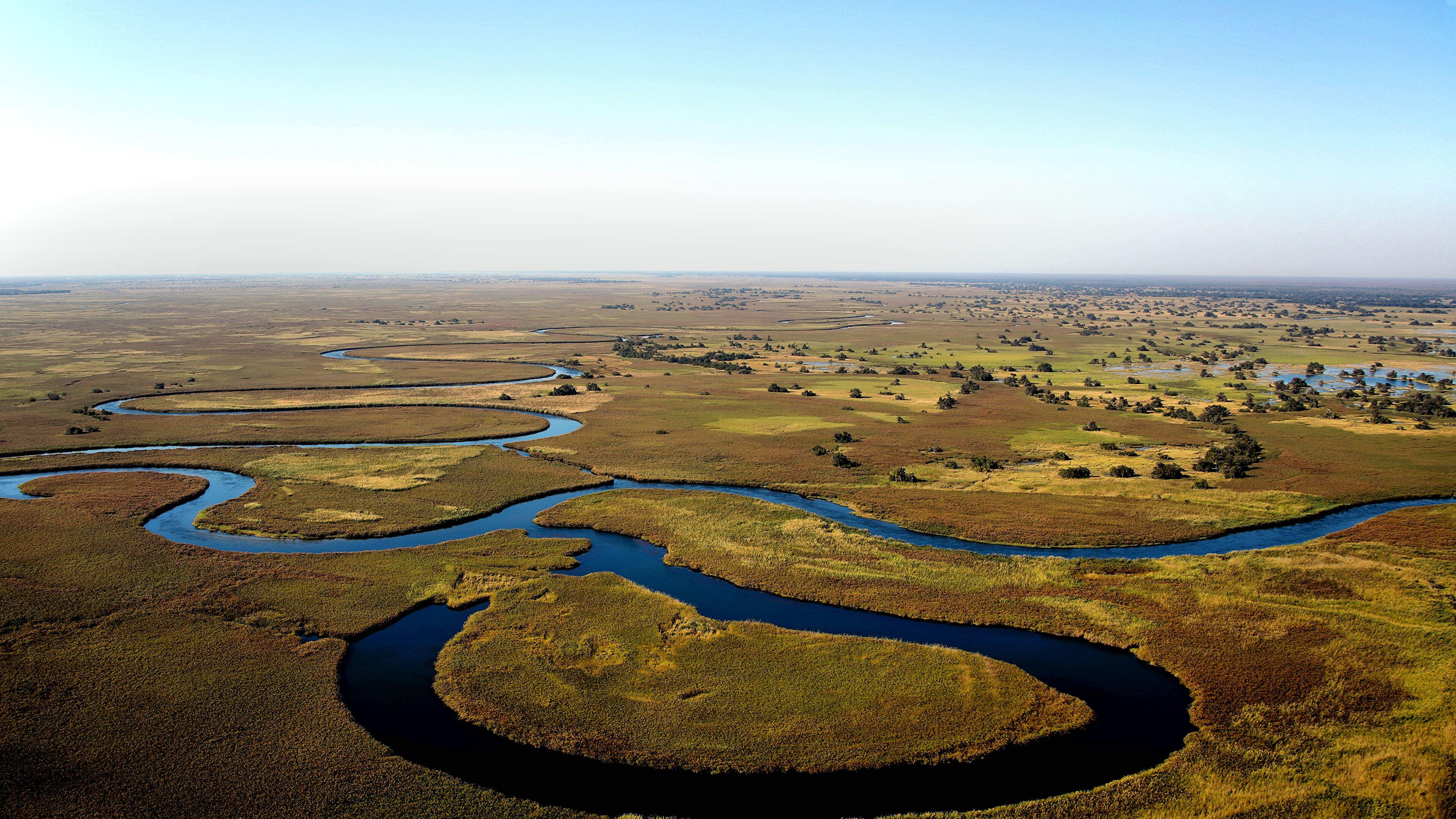 3840x2160 Okavango River Botswana 4K wallpaper