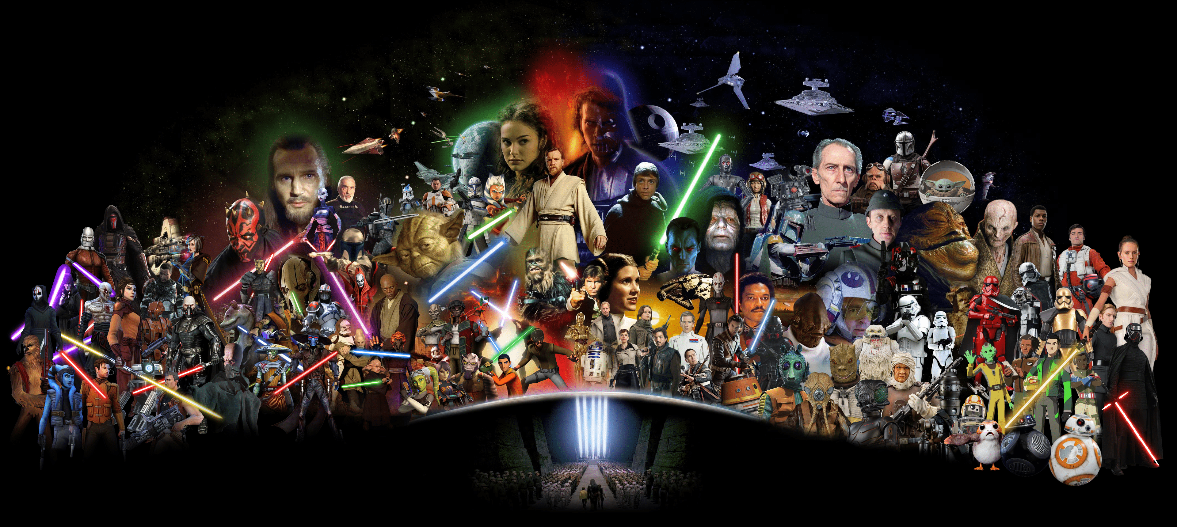 3840x1720 Saga Wallpaper Featuring Kotor characters