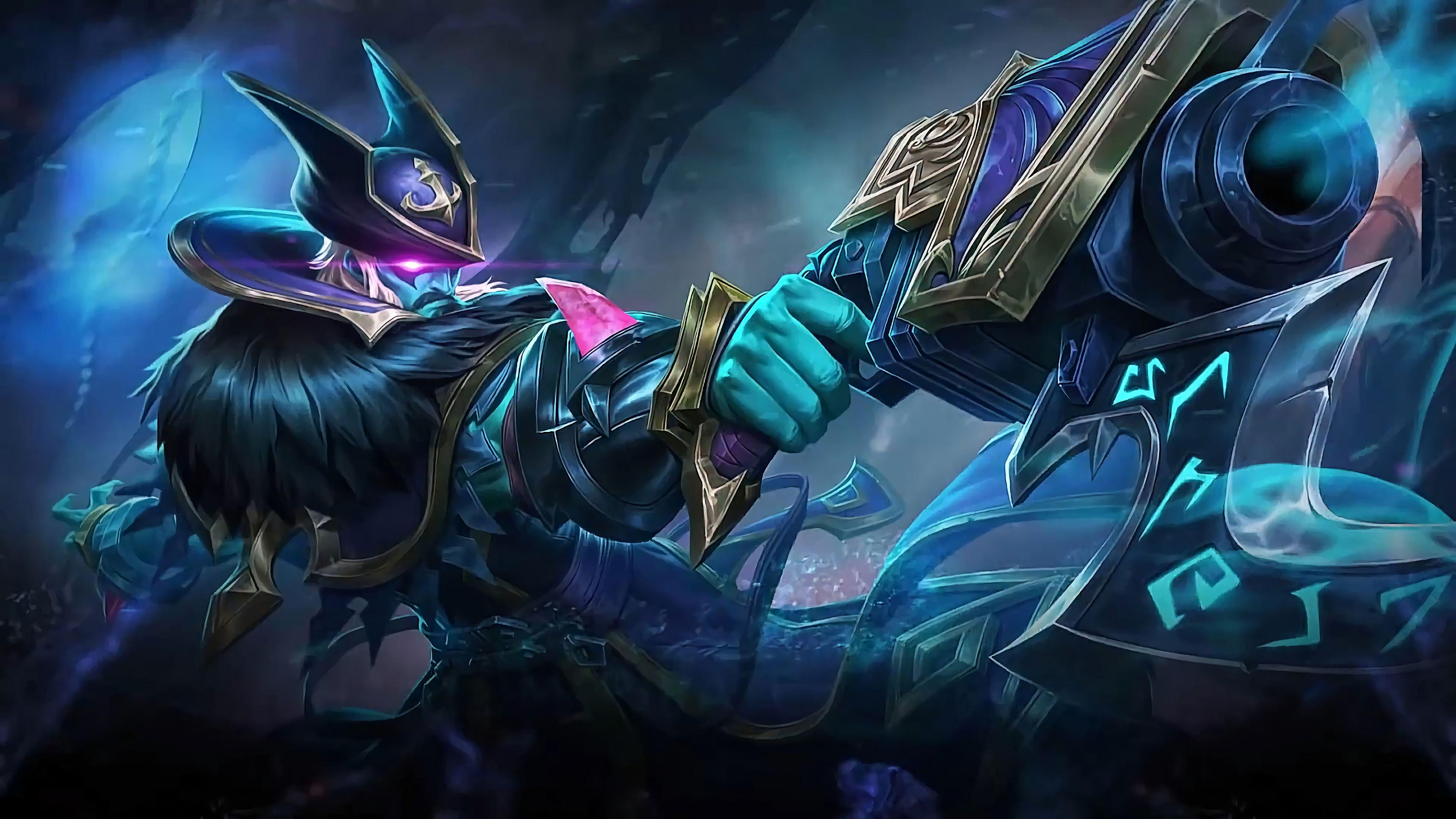3840x2160 Roger Phantom Pirate Skin Mobile Legends 4K Wallpaper