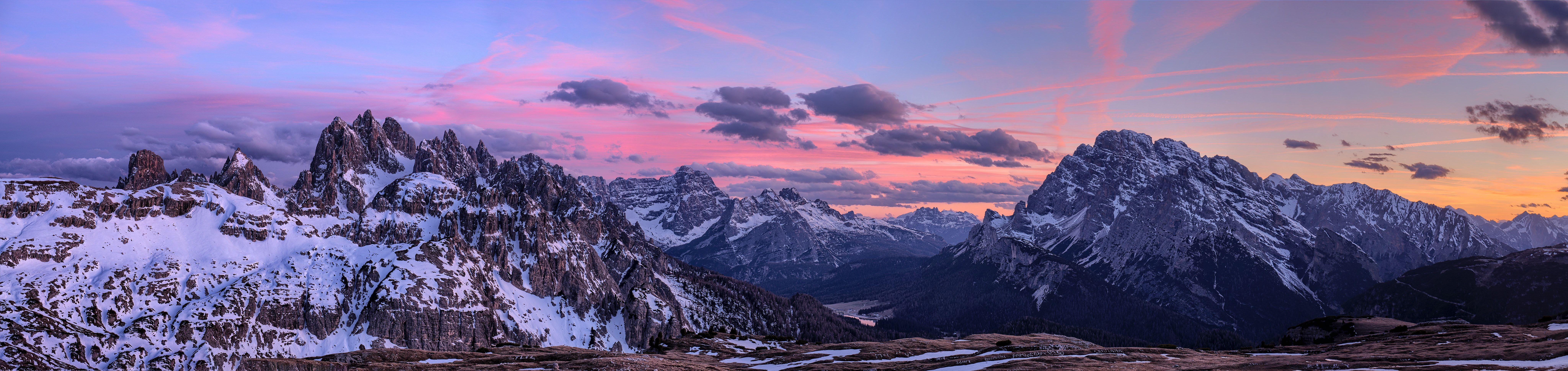 8192x1942 Wallpaper for pink sky theme, pink sky HD wallpaper, background
