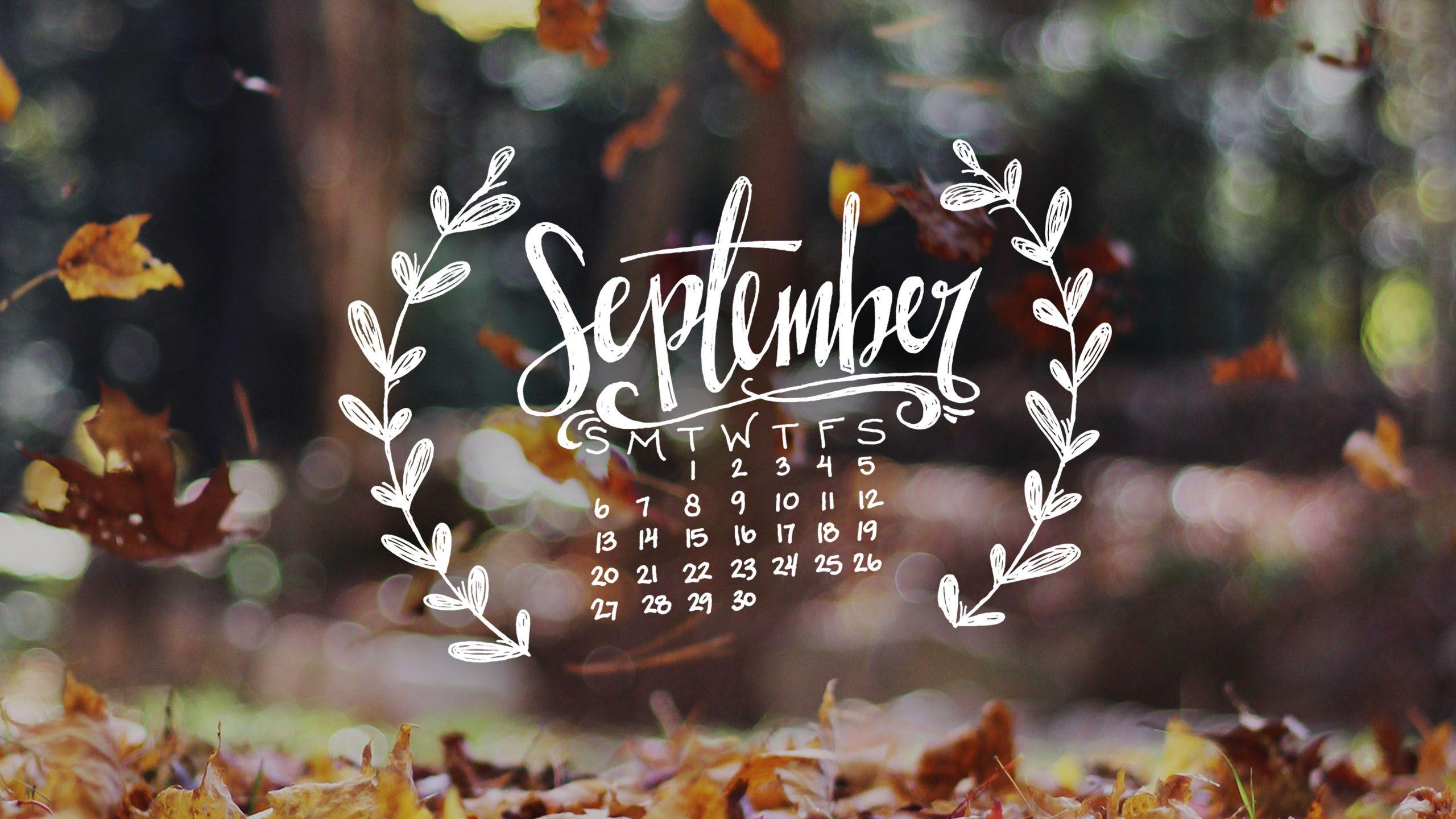 Hello September Word In Colorful Autumn Fall Trees Background September HD  wallpaper  Peakpx
