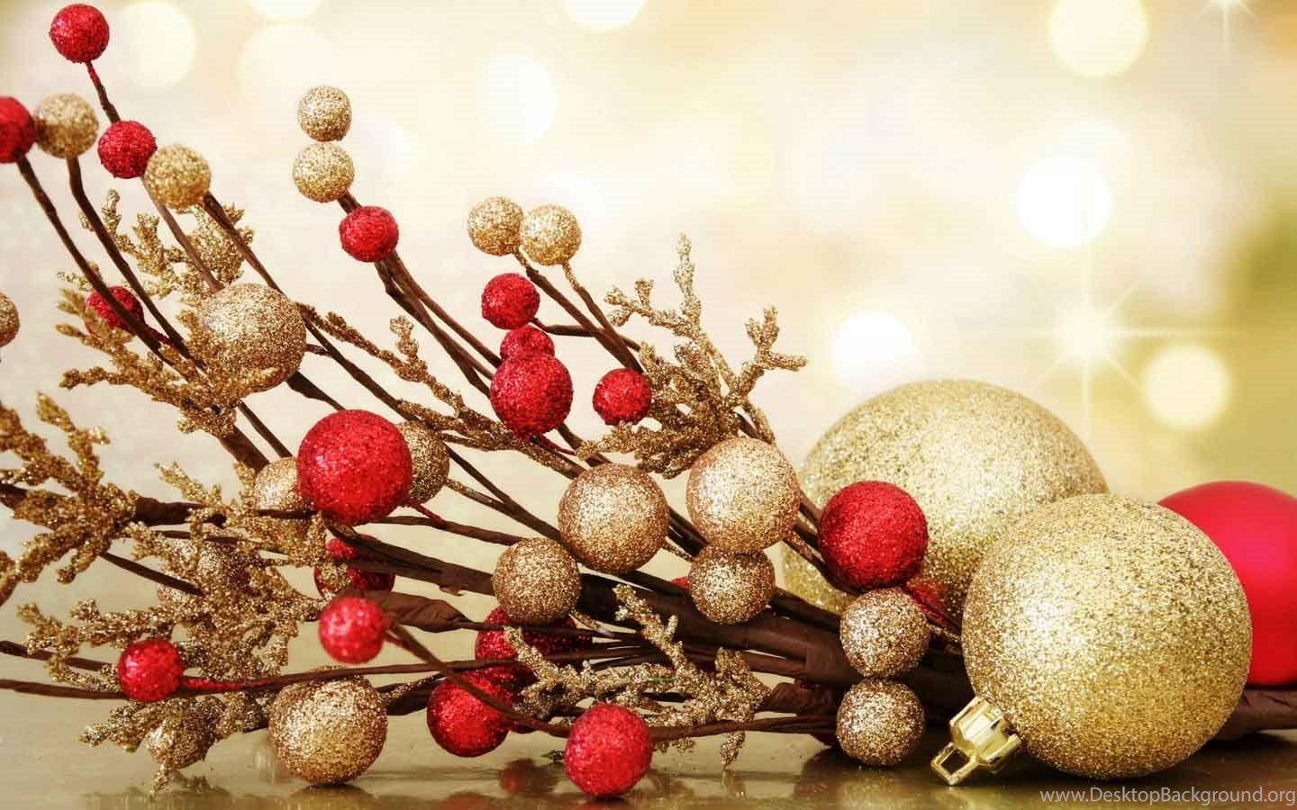 1440x900 Gorgeous Christmas Ornaments Wallpaper Desktop Background