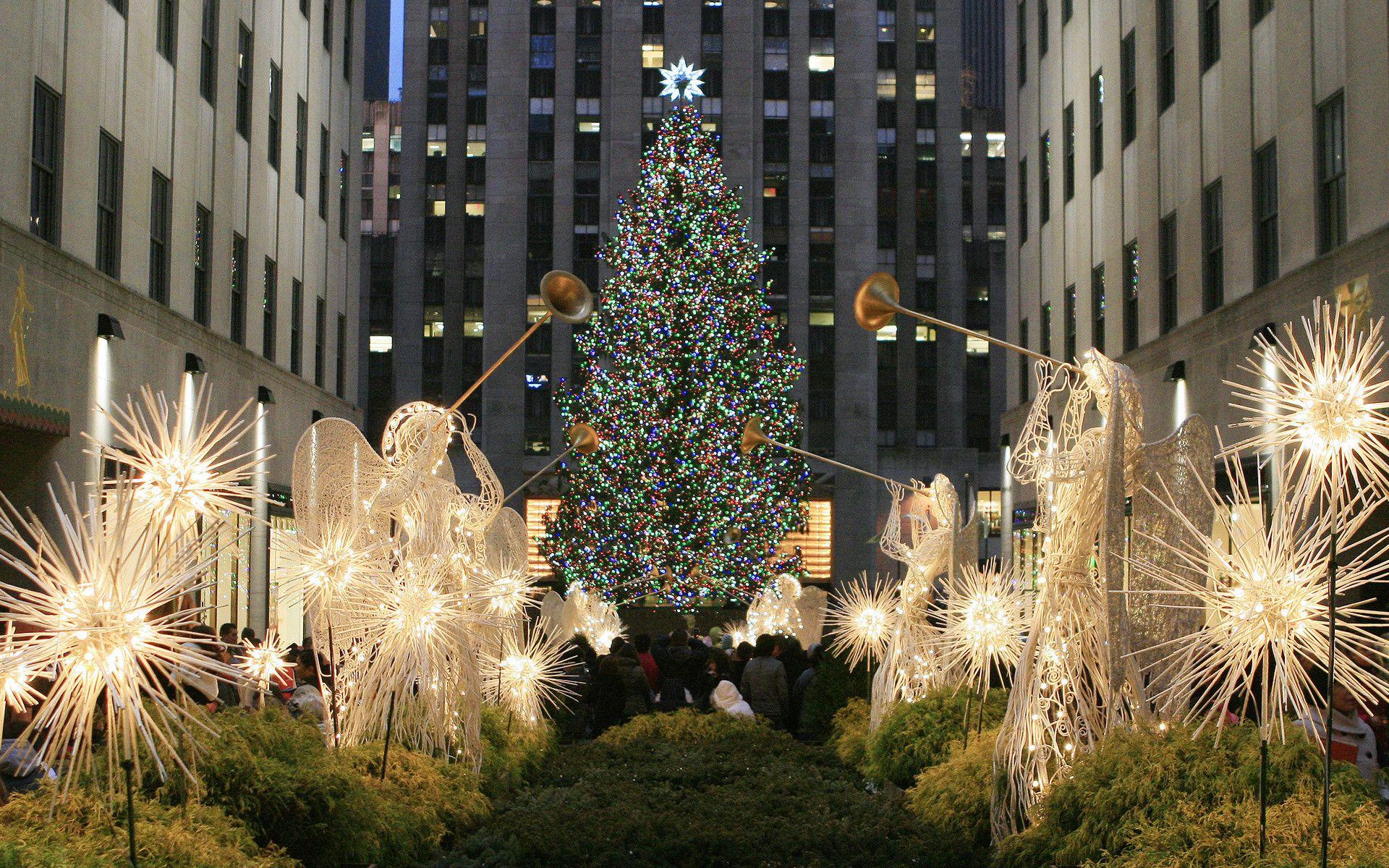 1920x1200 New York Christmas Wallpaper