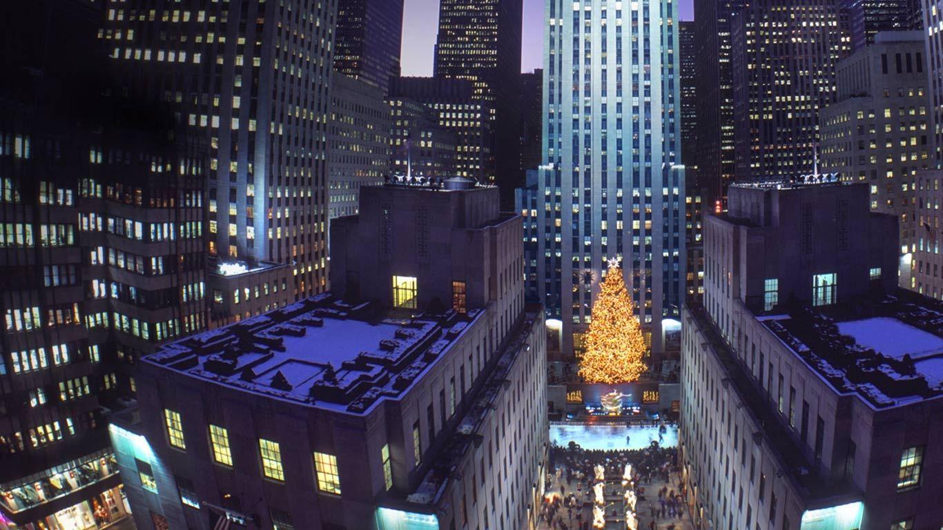 1366x768 Free download Christmas tree at Rockefeller Center New York City New [1366x768] for your Desktop, Mobile & Tablet. Explore New York Christmas Wallpaper. New York City Wallpaper, New HD