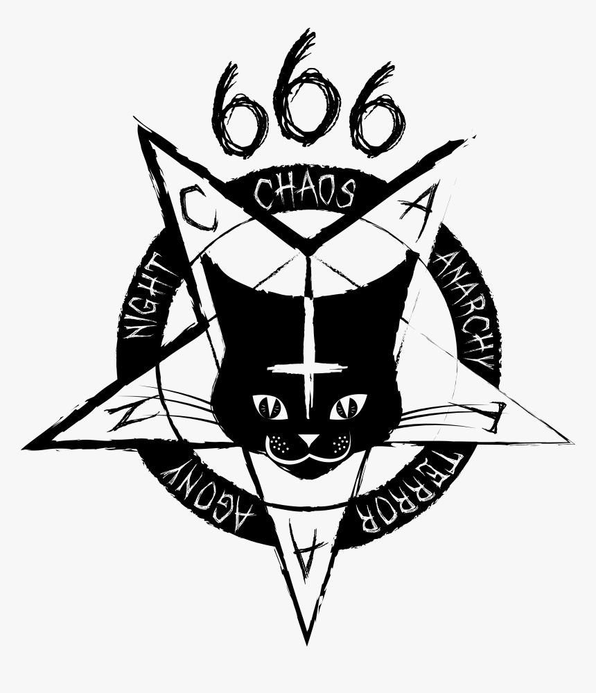 860x999 Clip Art Satanic iPhone Wallpaper Cat Drawing, HD Png Download, Transparent Png Image