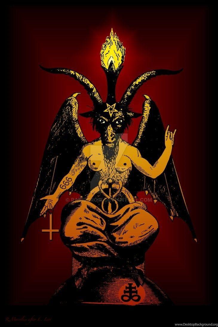 730x1095 Satanic Goat Baphomet The Horned God Satan By RabidCrow Desktop Background
