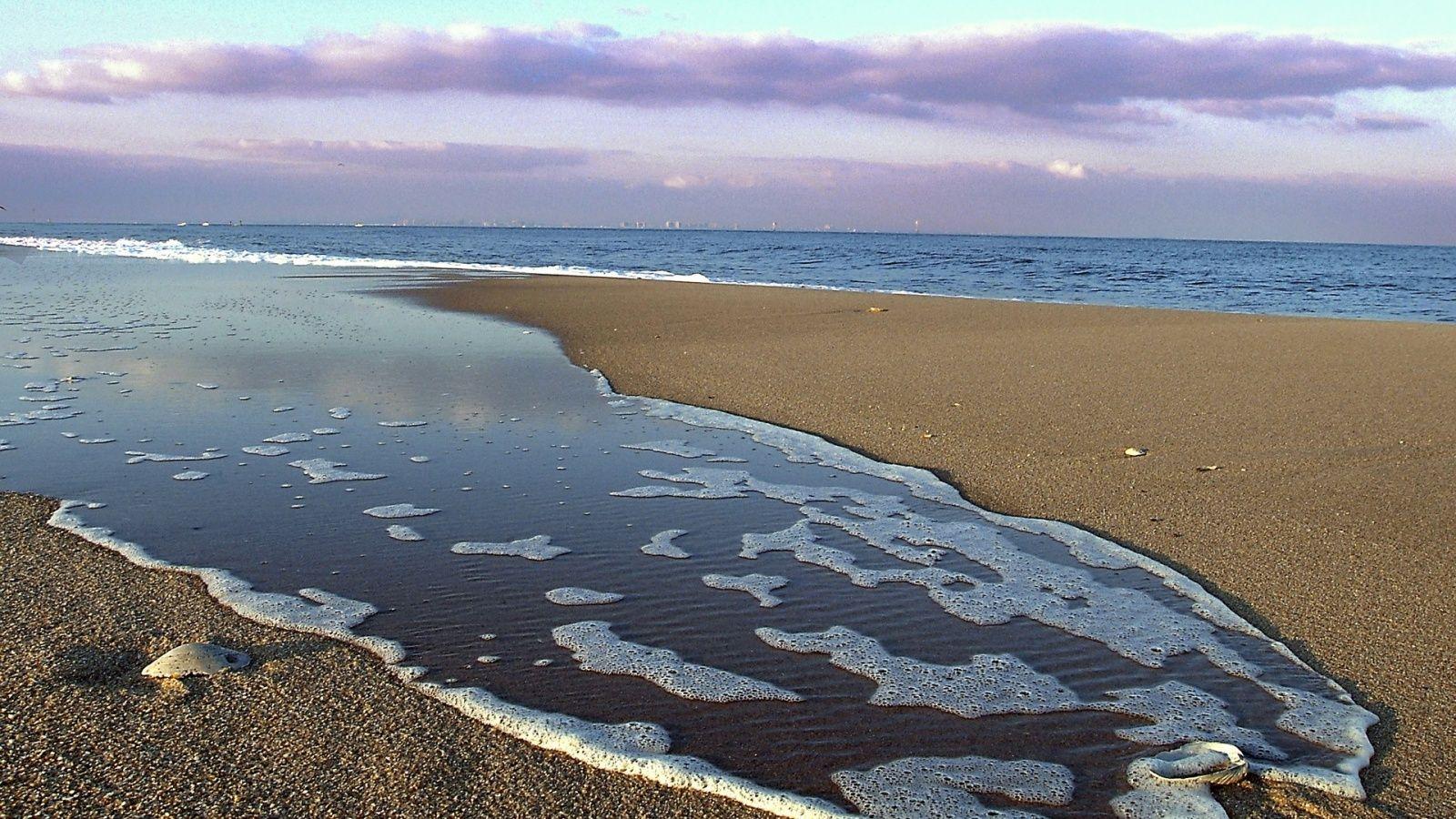 1600x900 Beach In New Jersey Wallpaper